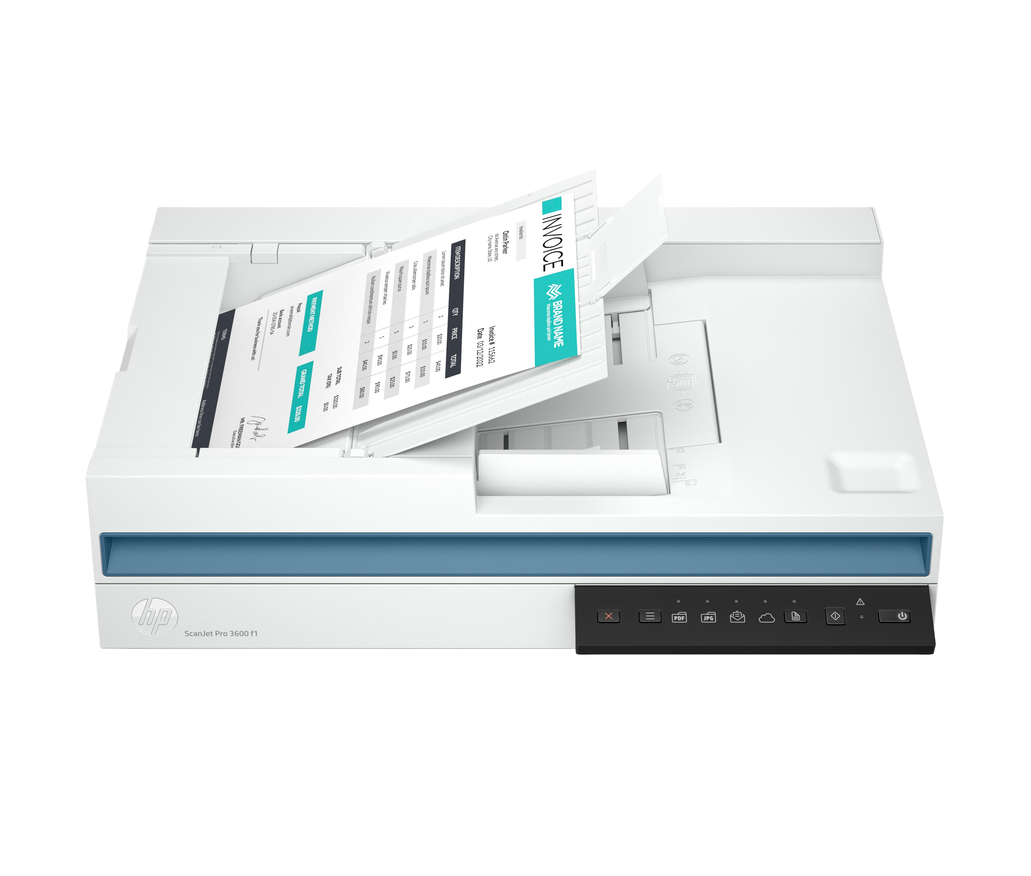 HP SCANJET PRO 3600 F1 - SCANNER DE DOCUMENTS - CAPTEUR D'IMAGES DE CONTACT (CIS) - RECTO-VERSO - A4/LETTER - 600 DPI X 600 DPI - JUSQU'À 30 PPM (MONO) / JUSQU'À 30 PPM (COULEUR) - CHARGEUR AUTOMATIQUE DE DOCUMENTS (60 FEUILLES) - JUSQU'À 3000 PAGES PAR J