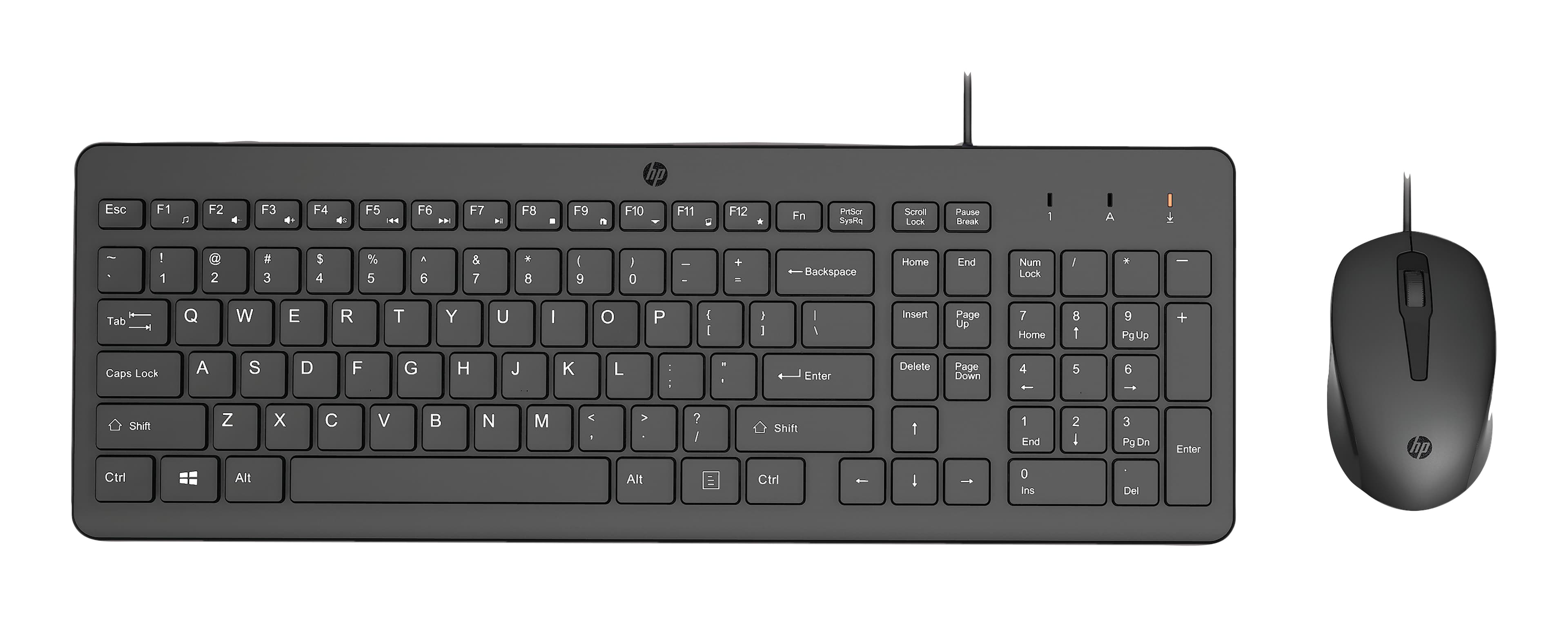ENSEMBLE CLAVIER ET SOURIS - USB - QWERTY - ANGLAIS - NOIR - POUR HP 21, 27, PORTABLE 14, 15, 15S