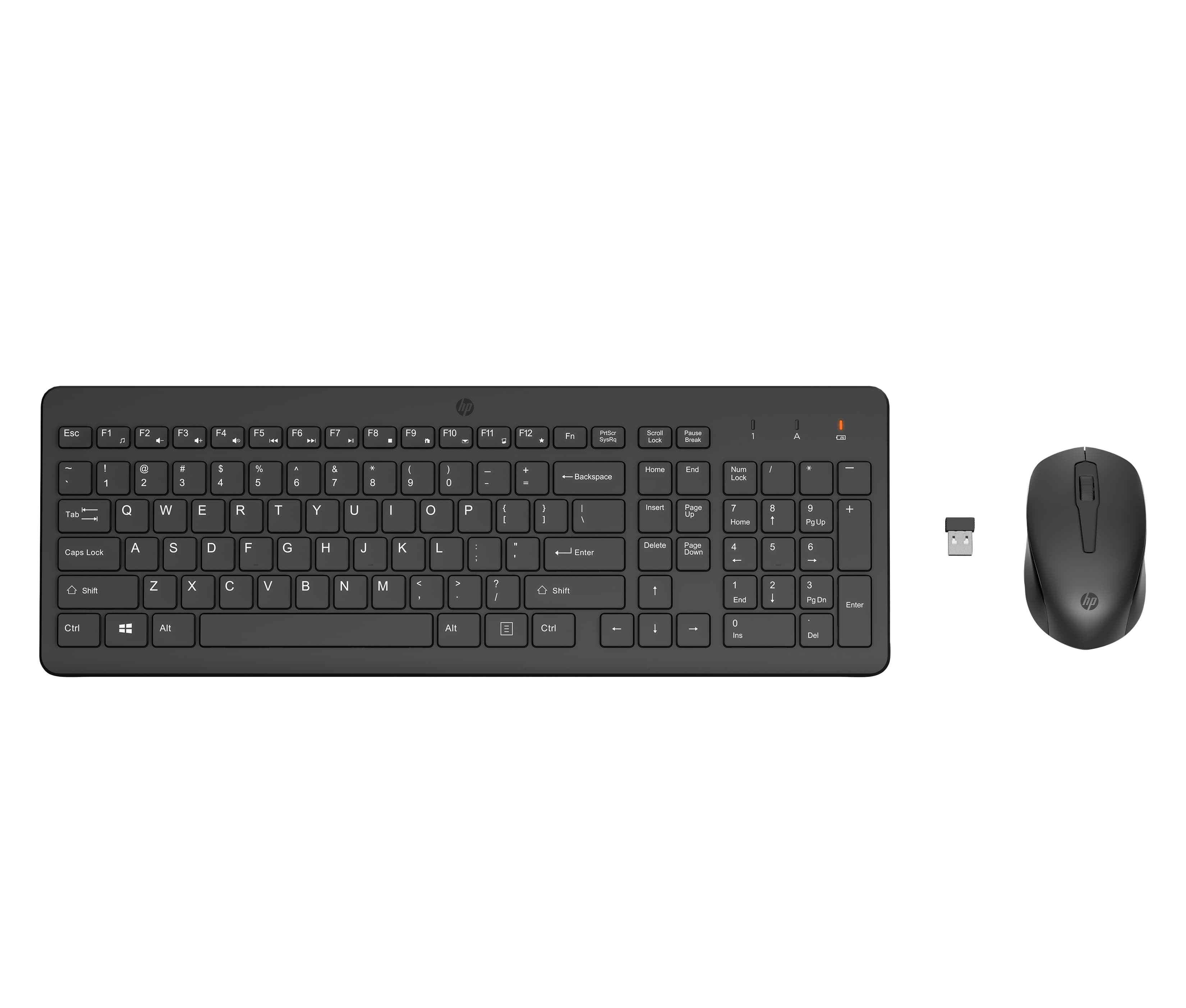 HP 330 - ENSEMBLE CLAVIER ET SOURIS - SANS FIL - 2.4 GHZ - FRANÇAIS - NOIR - POUR HP 21, 22, 24, 27, LAPTOP 15, 15S, 17, PAVILION 24, 27, TP01, PAVILION LAPTOP 14, 15