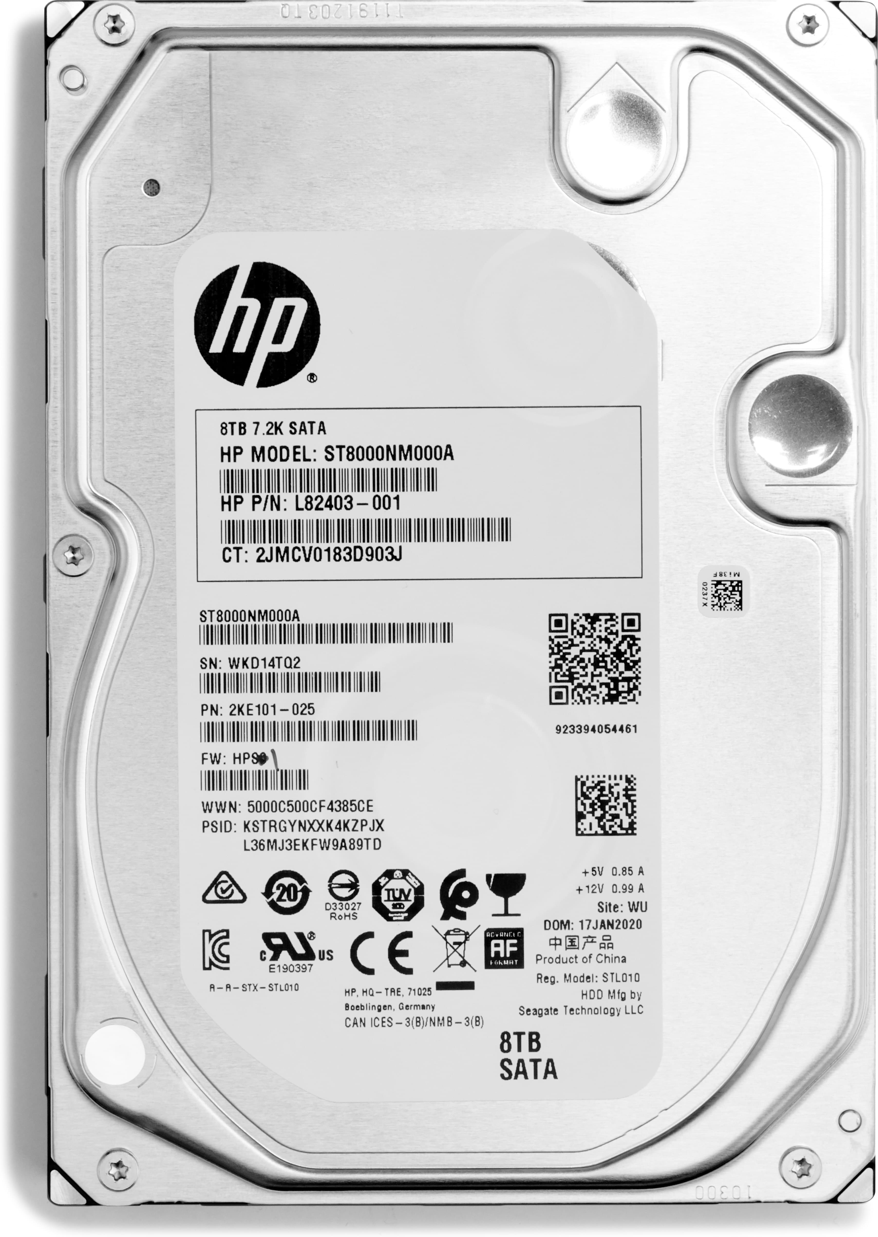 HP 8TO 7200RPM SATA 3.5P ENTERPRISE