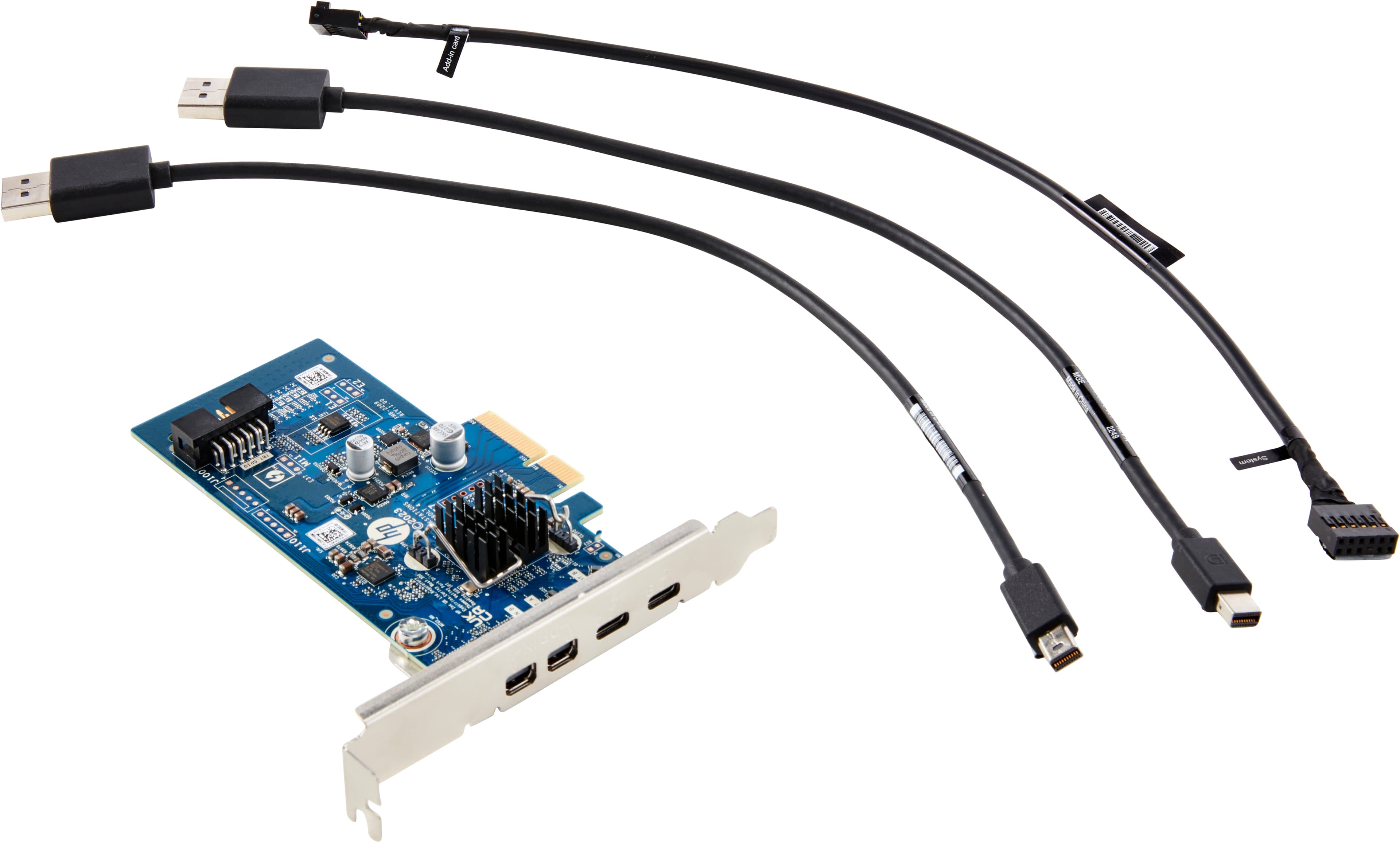 HP - ADAPTATEUR THUNDERBOLT - PCIE X4 PROFIL BAS - THUNDERBOLT 4 X 2 - POUR WORKSTATION Z4 G5, Z6 G5, Z8 FURY G5, Z8 G5