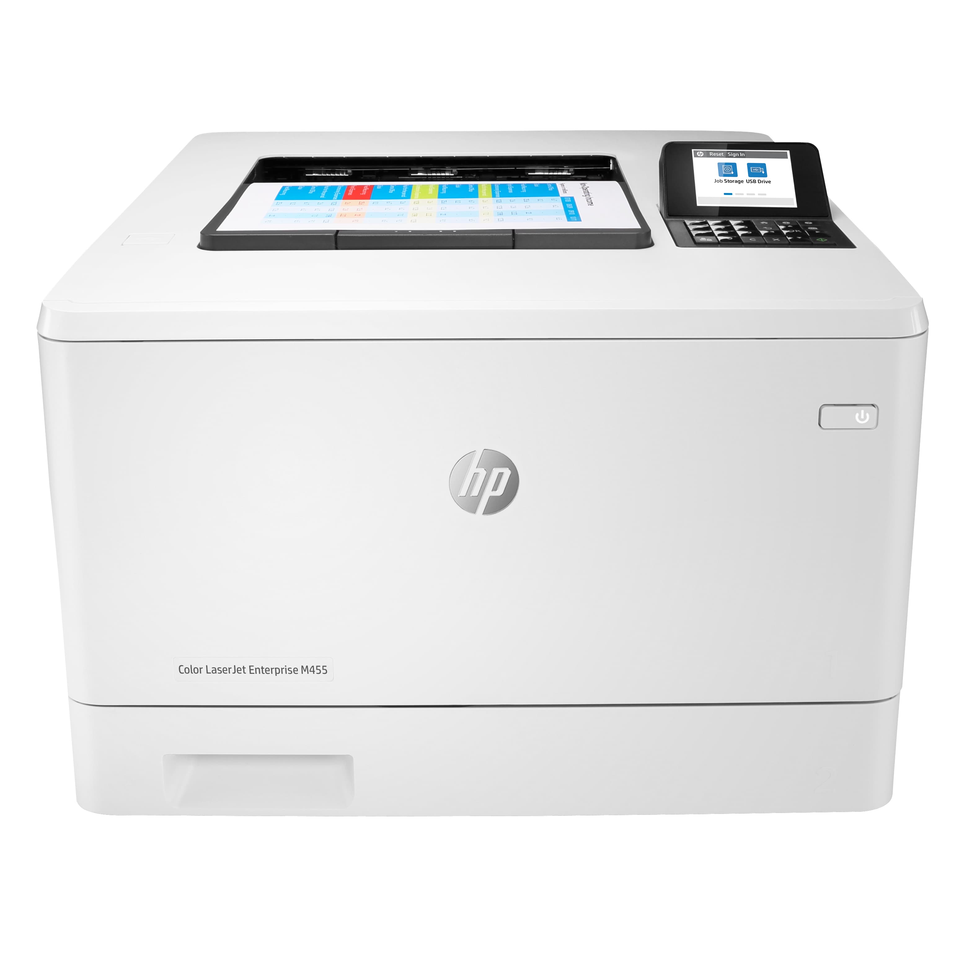 HP COLOR LASERJET ENTERPRISE M455DN - IMPRIMANTE - COULEUR - RECTO-VERSO - LASER - A4/LEGAL - 600 X 600 PPP - JUSQU'À 27 PPM (MONO)/JUSQU'À 27 PPM (COULEUR) - CAPACITÉ : 300 FEUILLES - USB 2.0, GIGABIT LAN, HÔTE USB 2.0