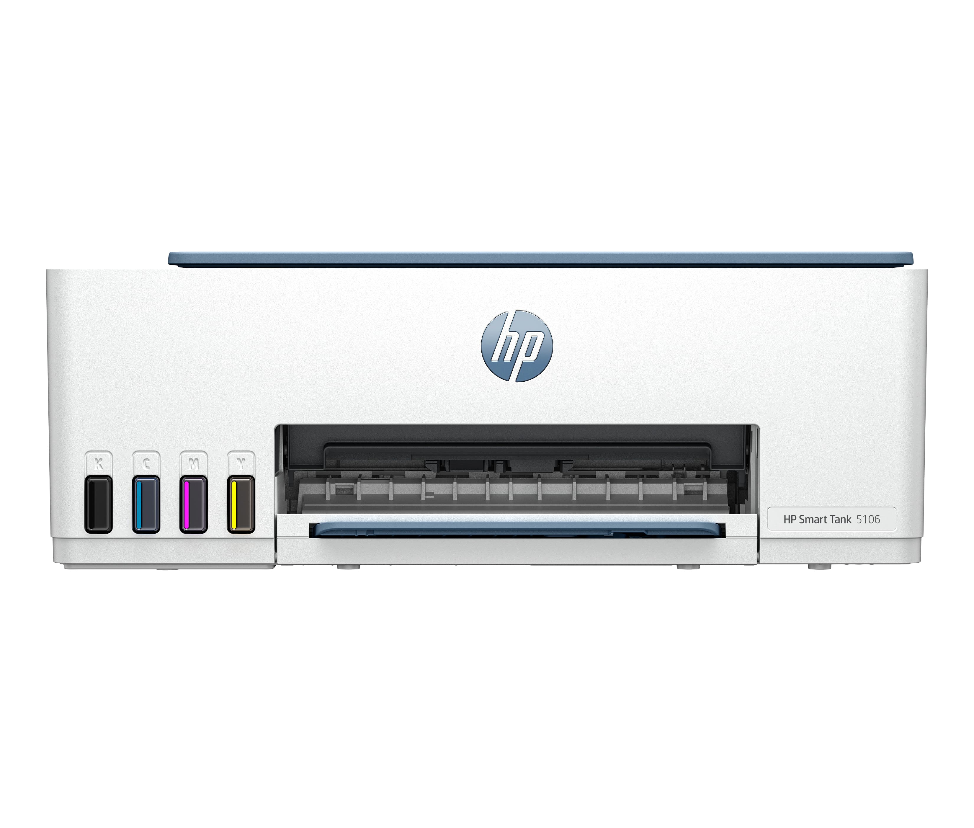 HP SMART TANK 5106 ALL-IN-ONE - IMPRIMANTE MULTIFONCTIONS - COULEUR - JET D'ENCRE - RECHARGEABLE - LEGAL (216 X 356 MM) (ORIGINAL) - A4/LEGAL (SUPPORT) - JUSQU'À 10 PPM (COPIE) - JUSQU'À 12 PPM (IMPRESSION) - 100 FEUILLES - USB 2.0, WI-FI(N) - BLEU SURF