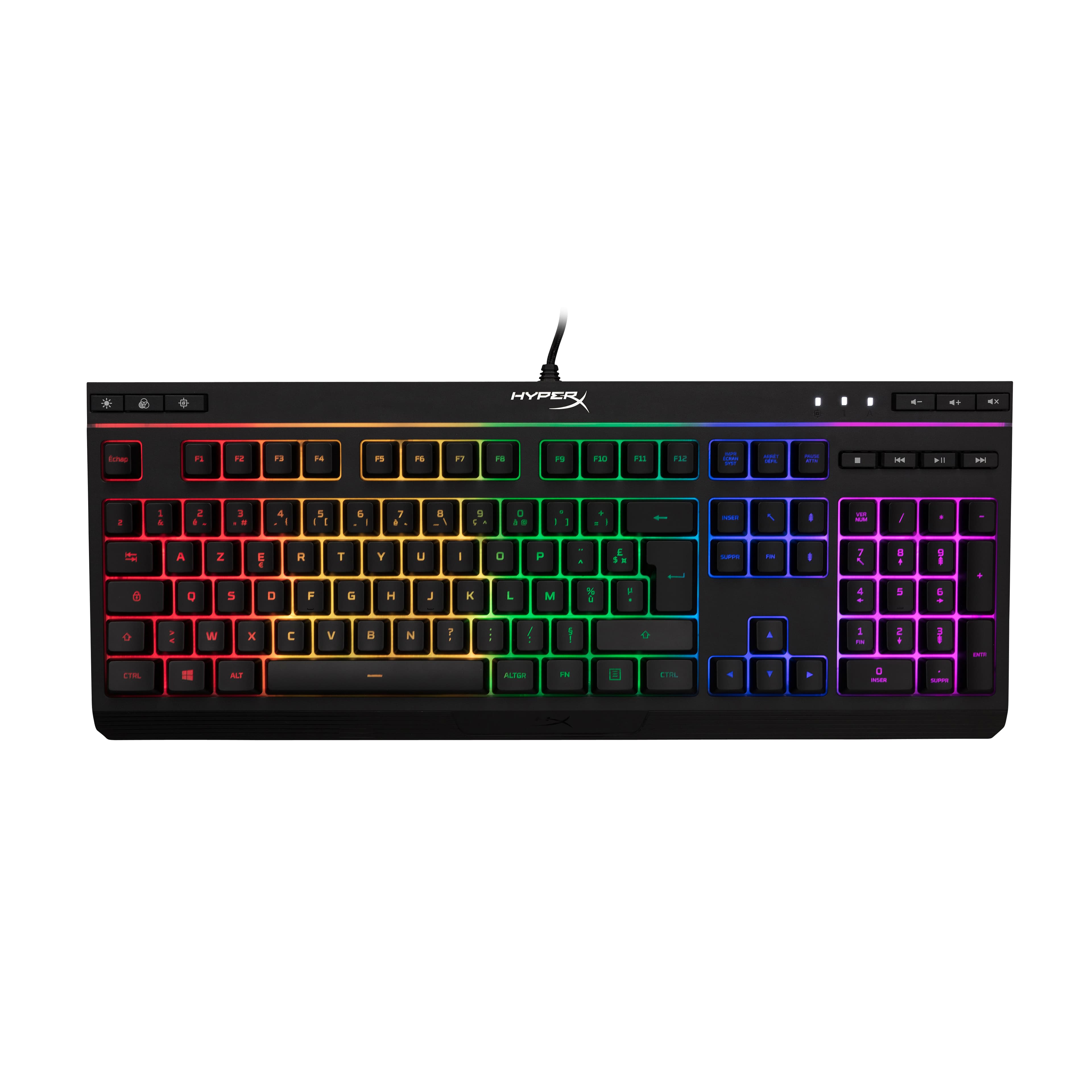 HYPERX ALLOY CORE RGB HX-KB5ME2-FR FRANCE - FRENCH LOCALIZATION