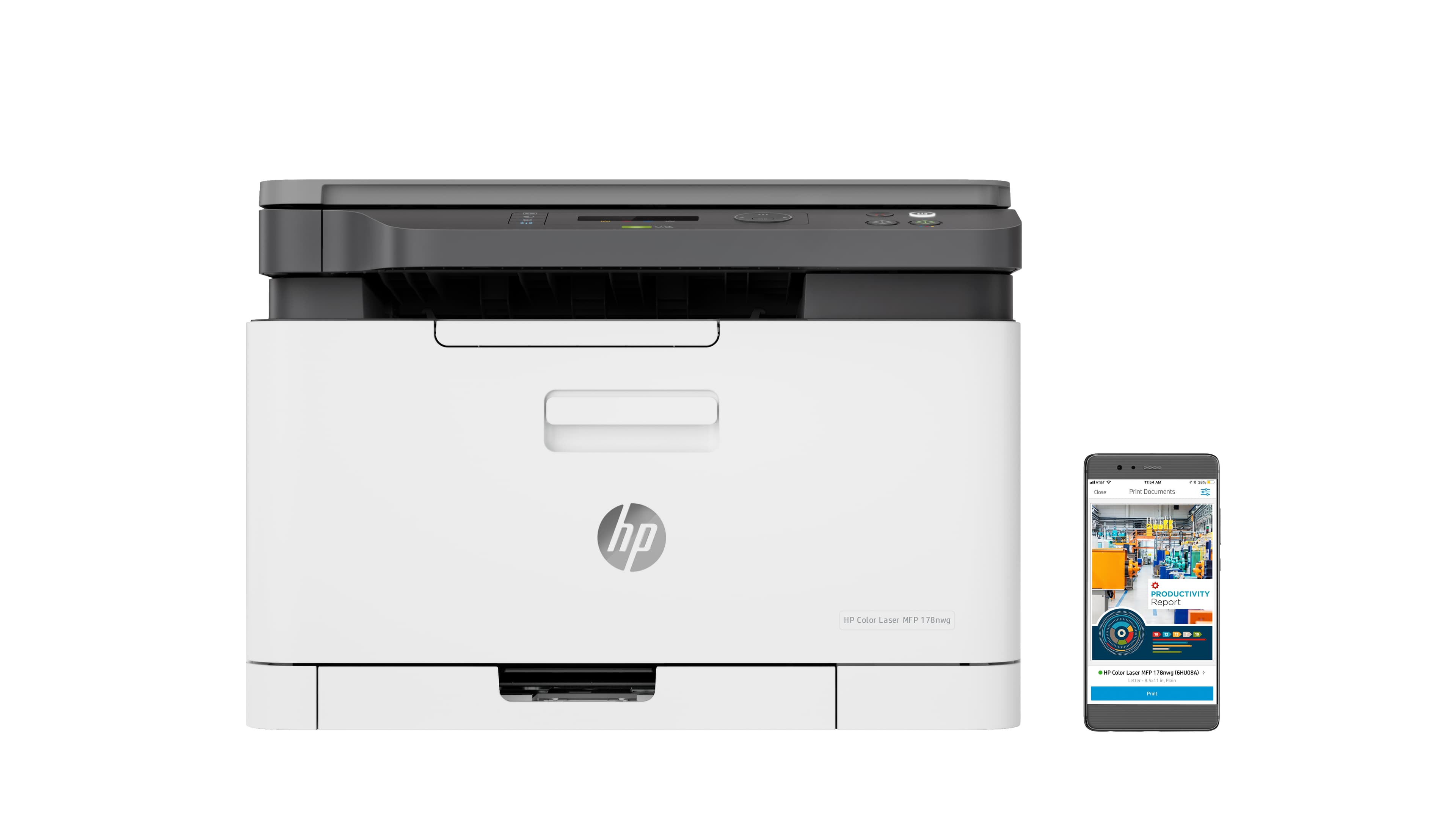 HP COLOR LASER MFP 178NW - IMPRIMANTE MULTIFONCTIONS - COULEUR - LASER - A4 (210 X 297 MM) (ORIGINAL) - A4/LETTER (SUPPORT) - JUSQU'À 18 PPM (COPIE) - JUSQU'À 18 PPM (IMPRESSION) - 150 FEUILLES - USB 2.0, LAN, WI-FI(N)