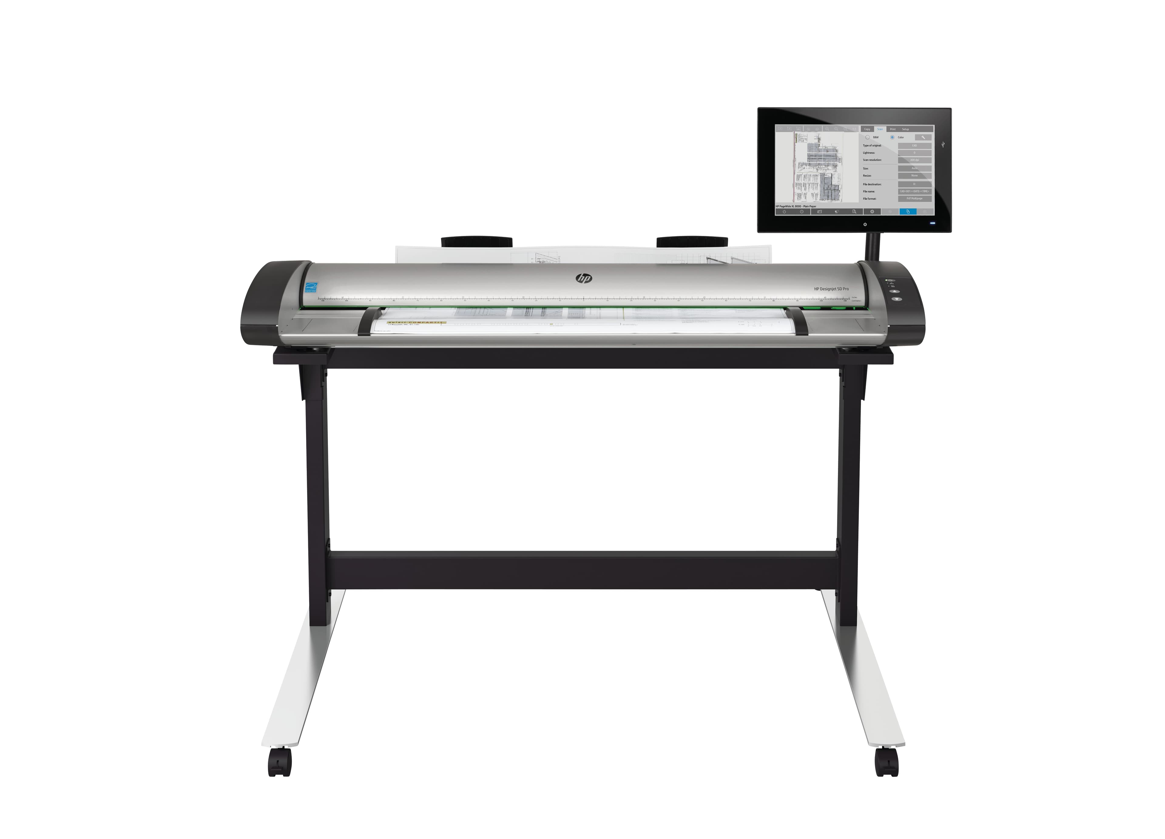HP SD PRO 2 - SCANNER À ROULEAU - CAPTEUR D'IMAGES DE CONTACT (CIS) - LARGEUR DE BALAYAGE MAXIMALE : 44" - 1200 DPI X 1200 DPI - GIGABIT LAN, USB 3.2 GEN 1, USB 2.0 - GOUVERNEMENT FÉDÉRAL