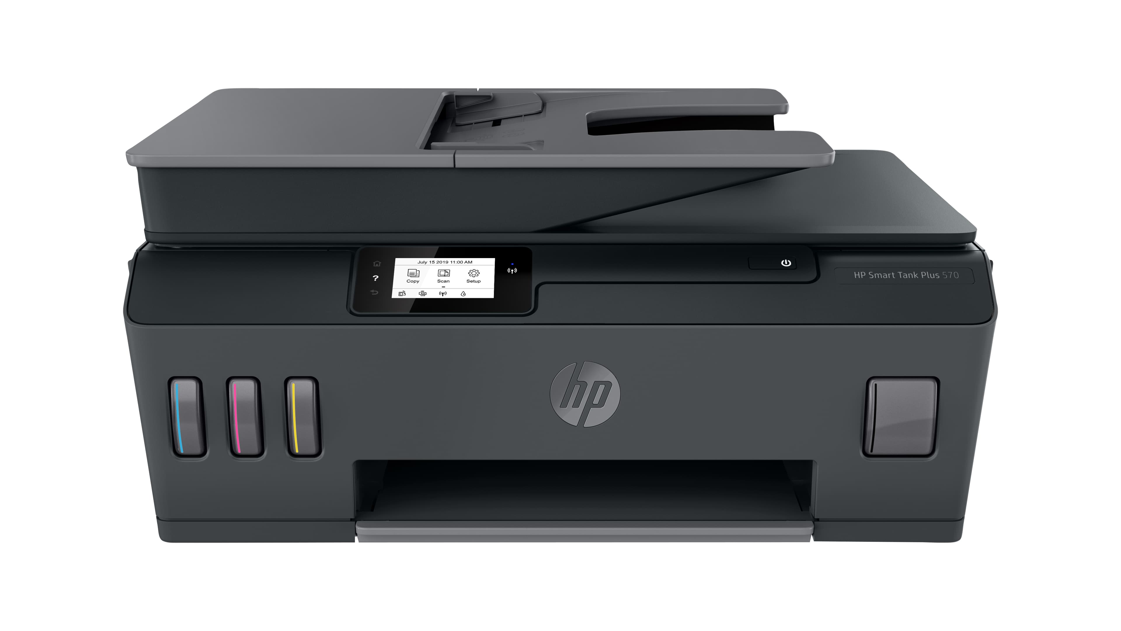 HP SMART TANK PLUS 570 WIRELESS ALL-IN-ONE - IMPRIMANTE MULTIFONCTIONS - COULEUR - JET D'ENCRE - RECHARGEABLE - LEGAL (216 X 356 MM) (ORIGINAL) - A4/LEGAL (SUPPORT) - JUSQU'À 10 PPM (COPIE) - JUSQU'À 11 PPM (IMPRESSION) - 100 FEUILLES - USB 2.0, WI-FI(N),