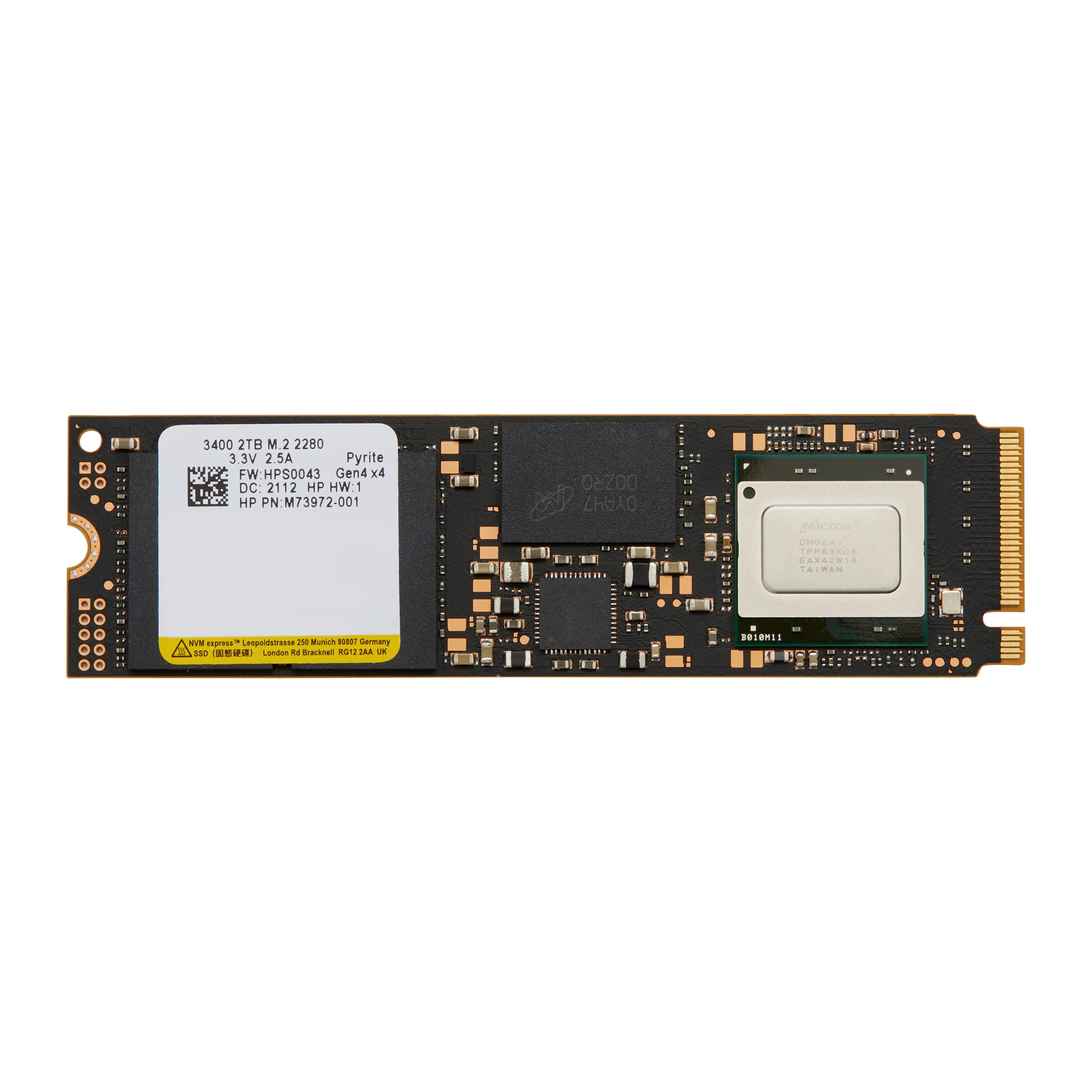 HP 2TO PCIE NVME TLC M.2 SSD