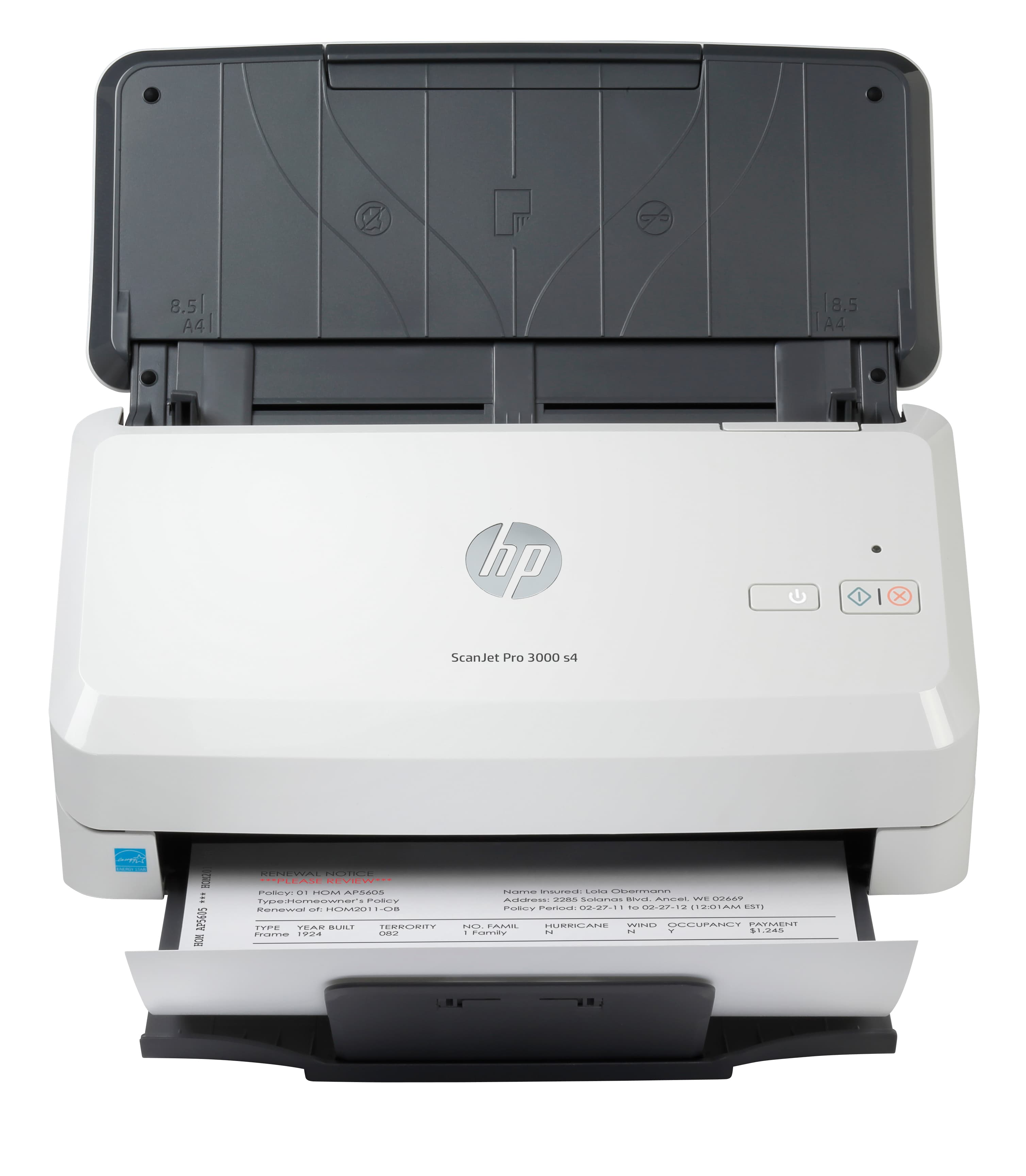 HP SCANJET PRO 3000 S4 SHEET-FEED - SCANNER DE DOCUMENTS - CMOS / CIS - RECTO-VERSO - 216 X 3100 MM - 600 DPI X 600 DPIJUSQU'À 40 PPM (MONO) - CHARGEUR AUTOMATIQUE DE DOCUMENTS (50 FEUILLES) - JUSQU'À 4000 PAGES PAR JOUR - USB 3.0