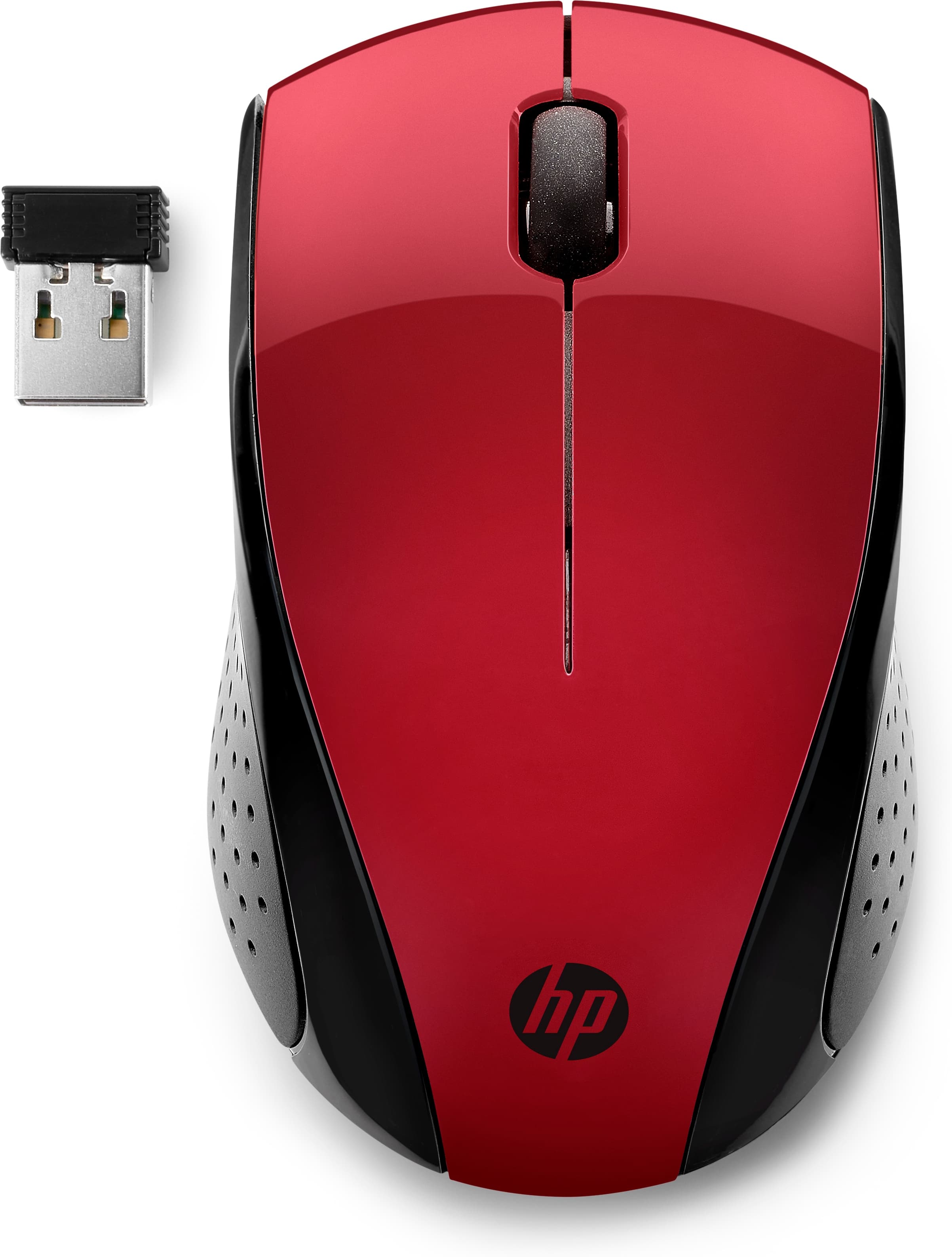HP 220 - SOURIS - 3 BOUTONS - SANS FIL - 2.4 GHZ - RÉCEPTEUR SANS FIL USB - ROUGE - CTO - POUR HP 27, ENVY LAPTOP 13, 17, LAPTOP 14, 15, PAVILION LAPTOP 14, 15, PAVILION X360 LAPTOP