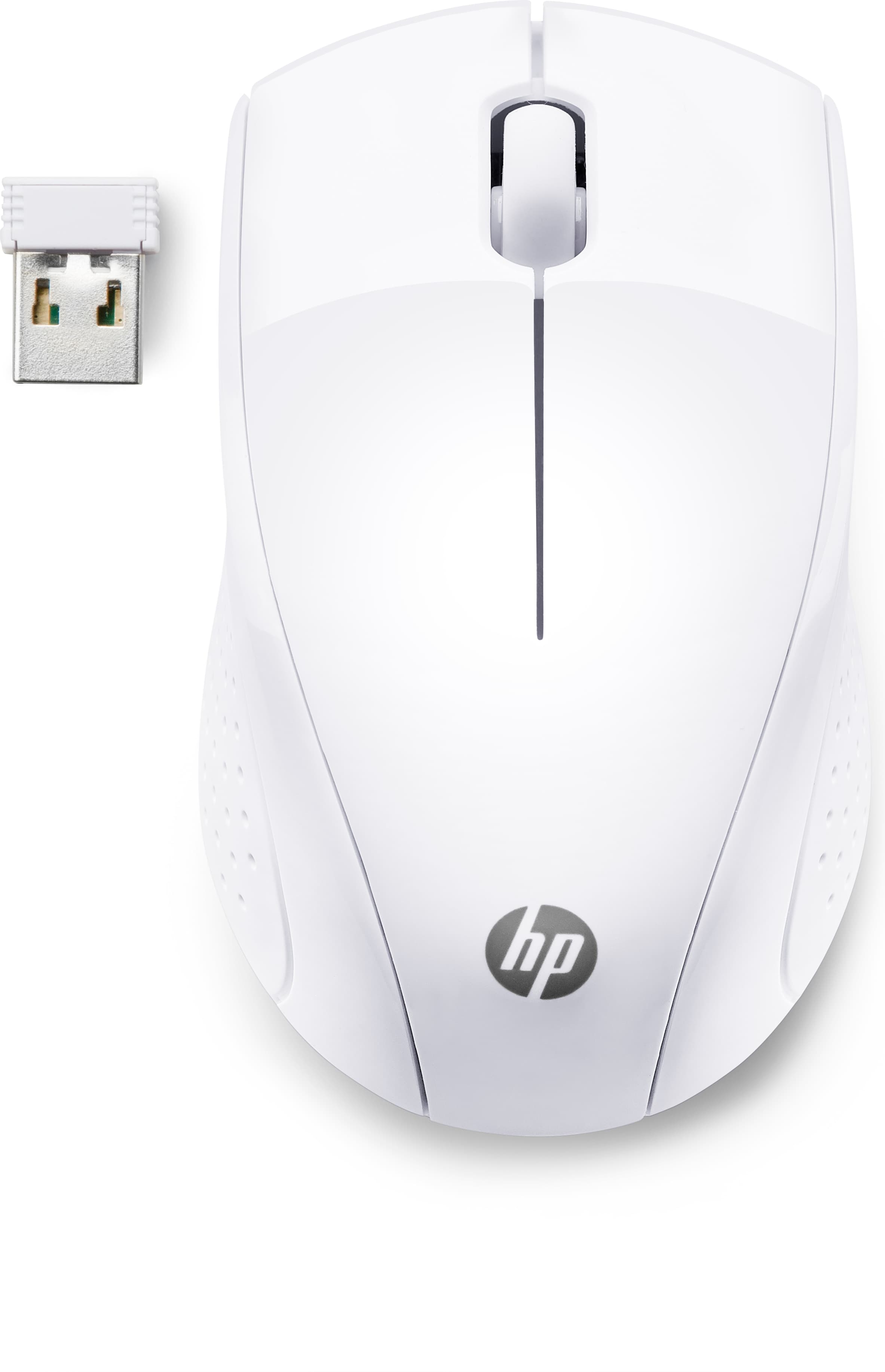 HP 220 - SOURIS - 3 BOUTONS - SANS FIL - 2.4 GHZ - RÉCEPTEUR SANS FIL USB - BLANC NEIGE - CTO - POUR HP 27, ENVY LAPTOP 13, 17, LAPTOP 14, 15, PAVILION LAPTOP 14, 15, PAVILION X360 LAPTOP