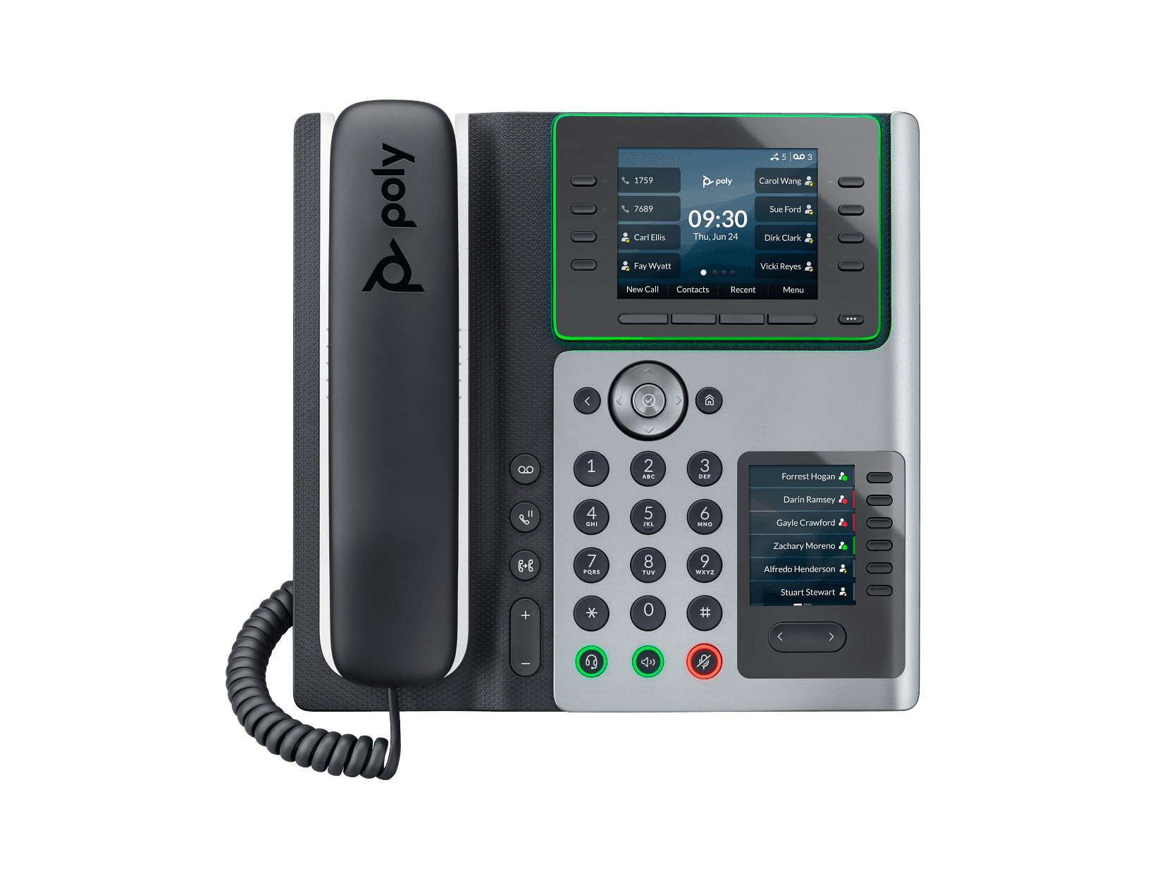 POLY EDGE E450 IP PHONE AND POE-ENABLED - REPLACES POLY SKU 2200-87030-025