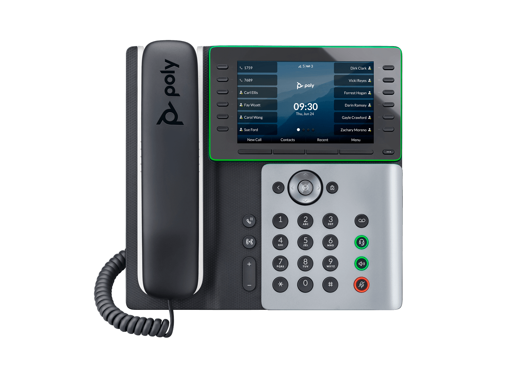 POLY EDGE E550 IP PHONE AND POE-ENABLED - REPLACES POLY SKU 2200-87050-025