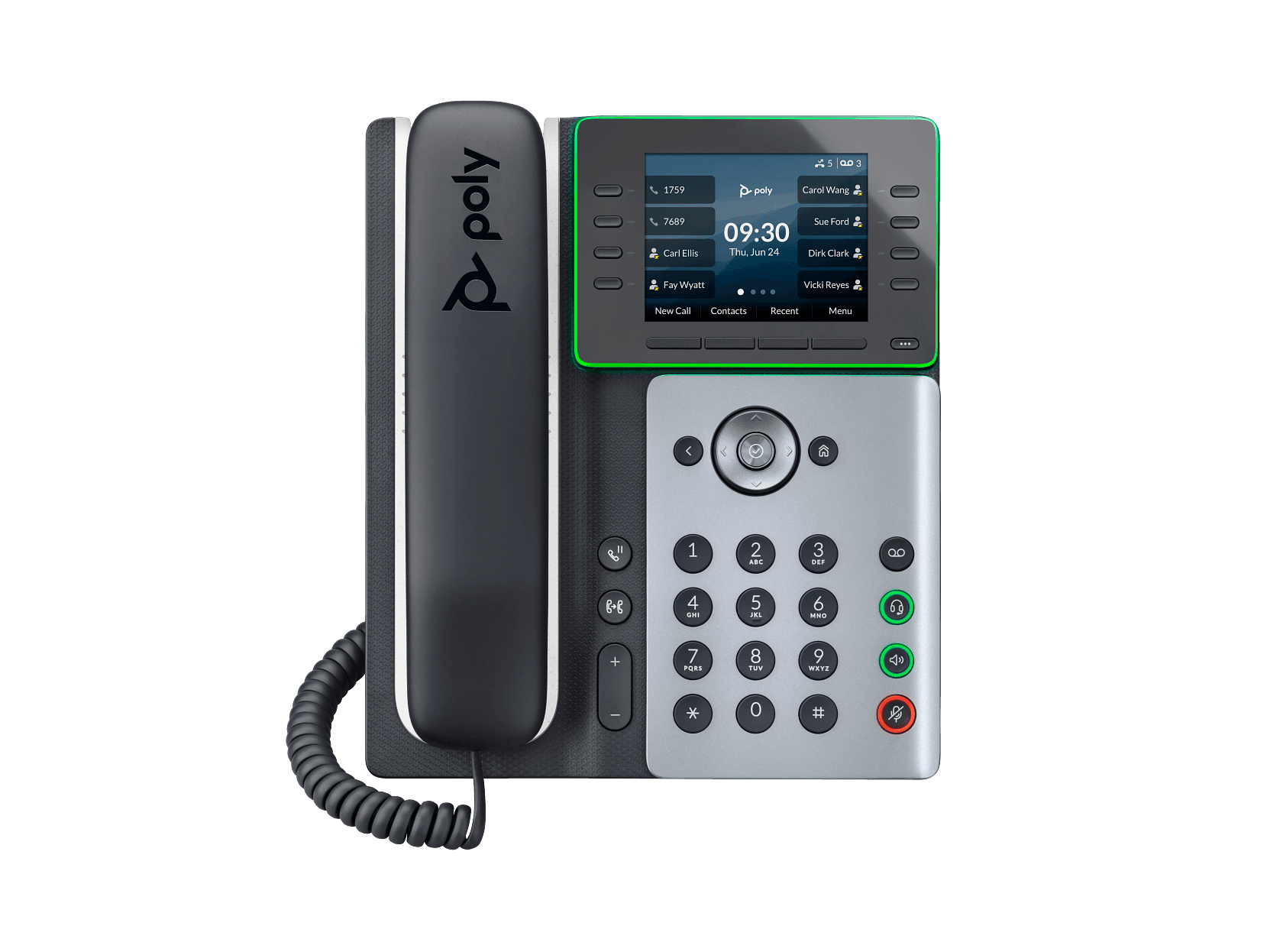 POLY EDGE E300 IP PHONE AND POE-ENABLED - REPLACES POLY SKU 2200-87815-025