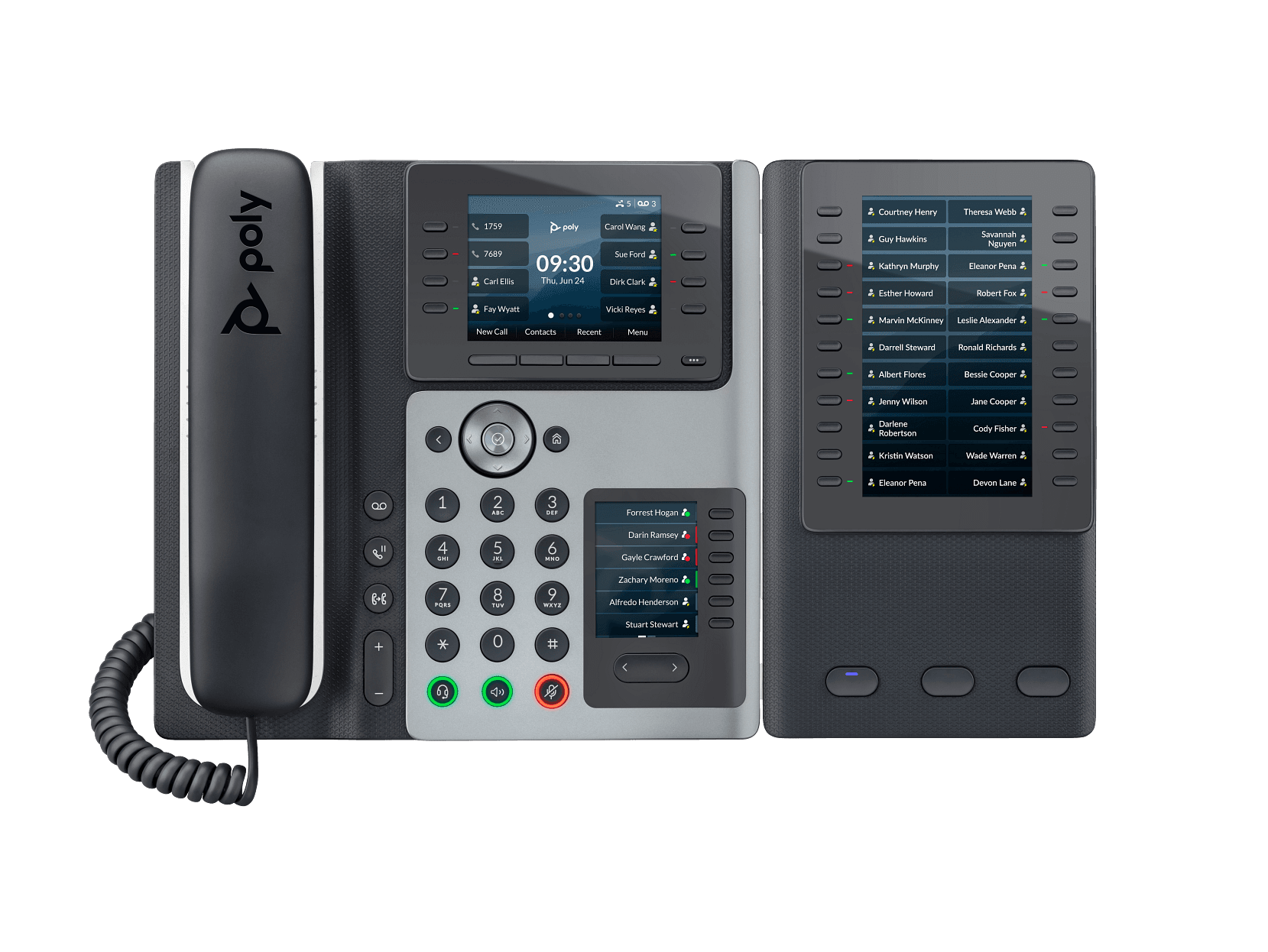 POLY EDGE E400 IP PHONE AND POE-ENABLED - REPLACES POLY SKU 2200-87835-025