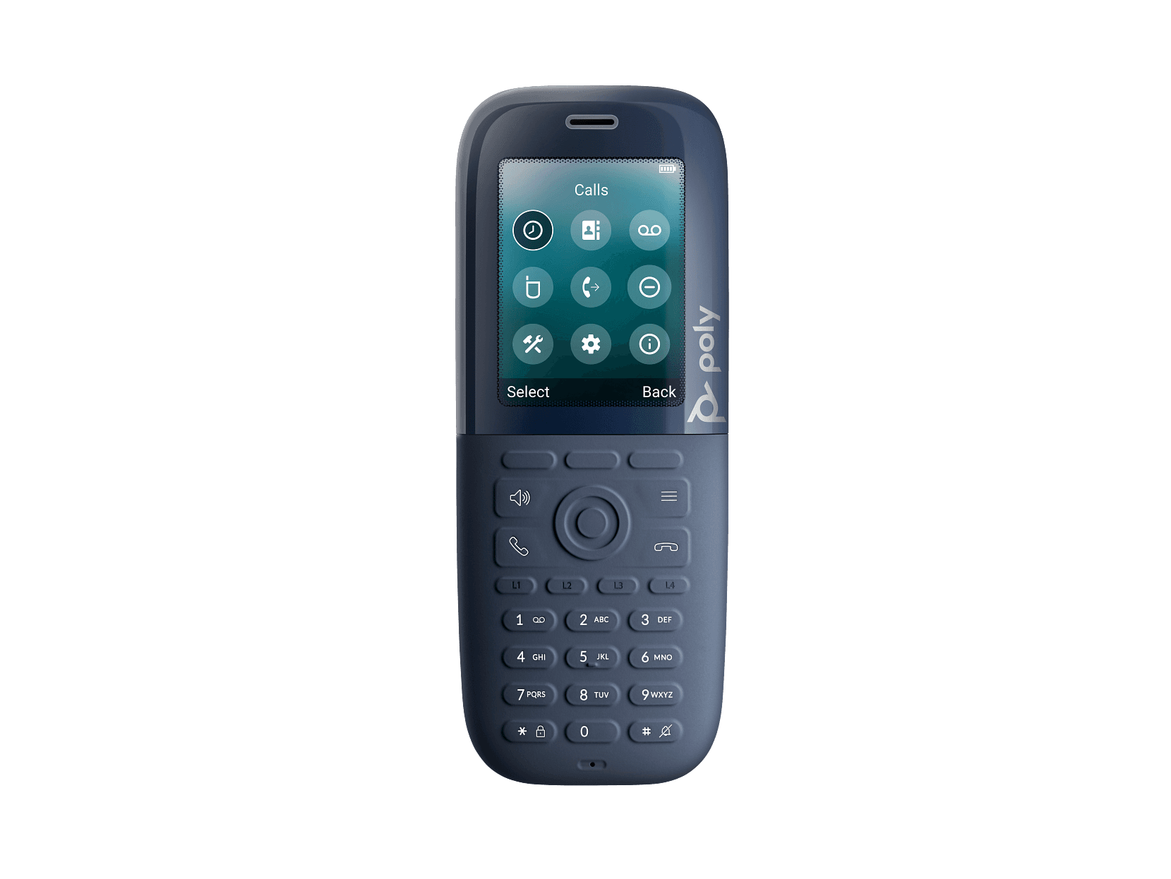 POLY ROVE 30 DECT PHONE HANDSET EMEA - INTL ENGLISH - EURO PLUG - REPLACES POLY SKU 2200-86930-101