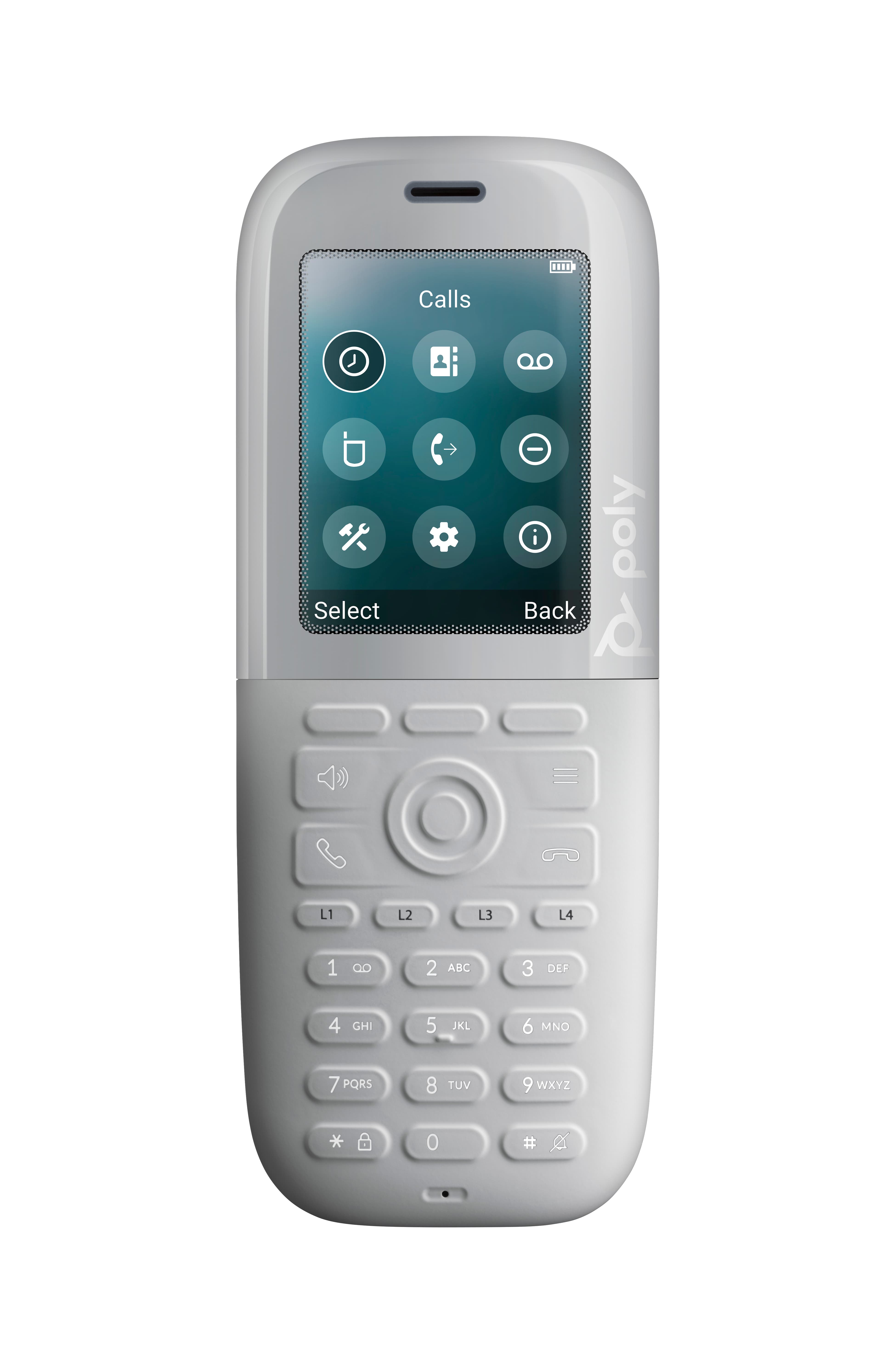 POLY ROVE 40 DECT PHONE HANDSET EMEA - INTL ENGLISH - EURO PLUG - REPLACES POLY SKU 2200-86810-101
