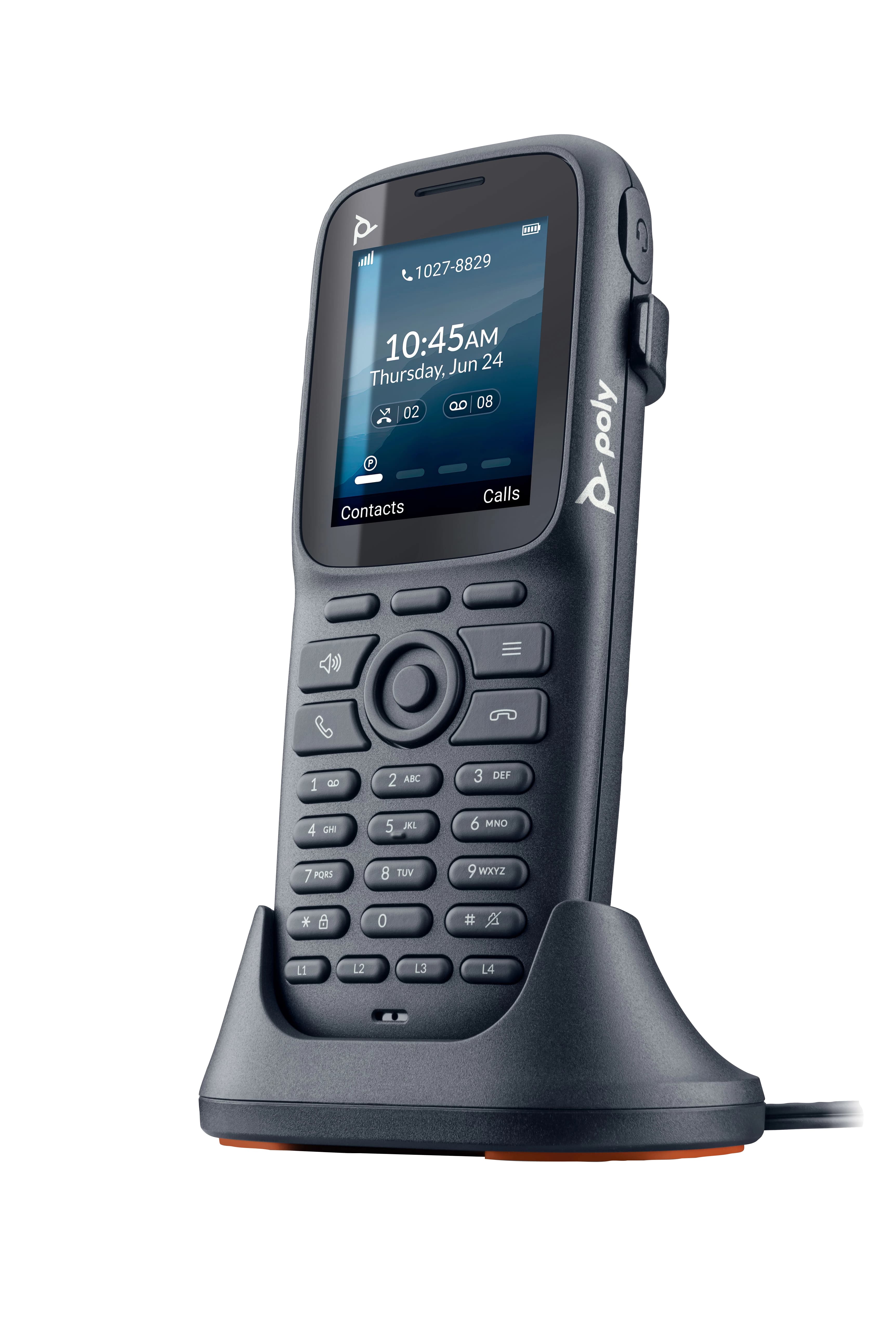 POLY ROVE 20 DECT PHONE HANDSET EMEA - INTL ENGLISH - EURO PLUG - REPLACES POLY SKU 2200-88090-101
