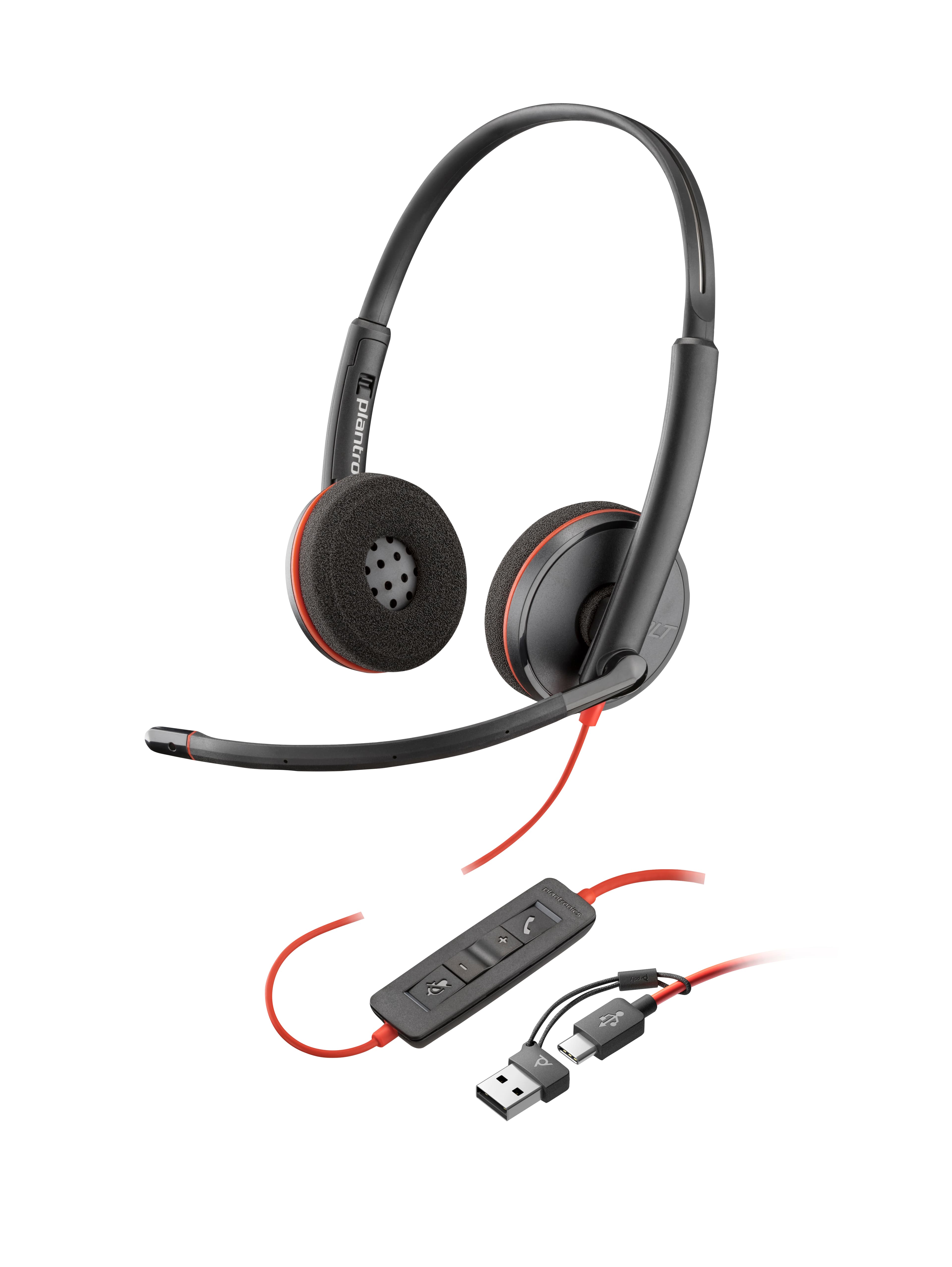 HP POLY BW 3220 STEREO USB-C HS +USB-C/A