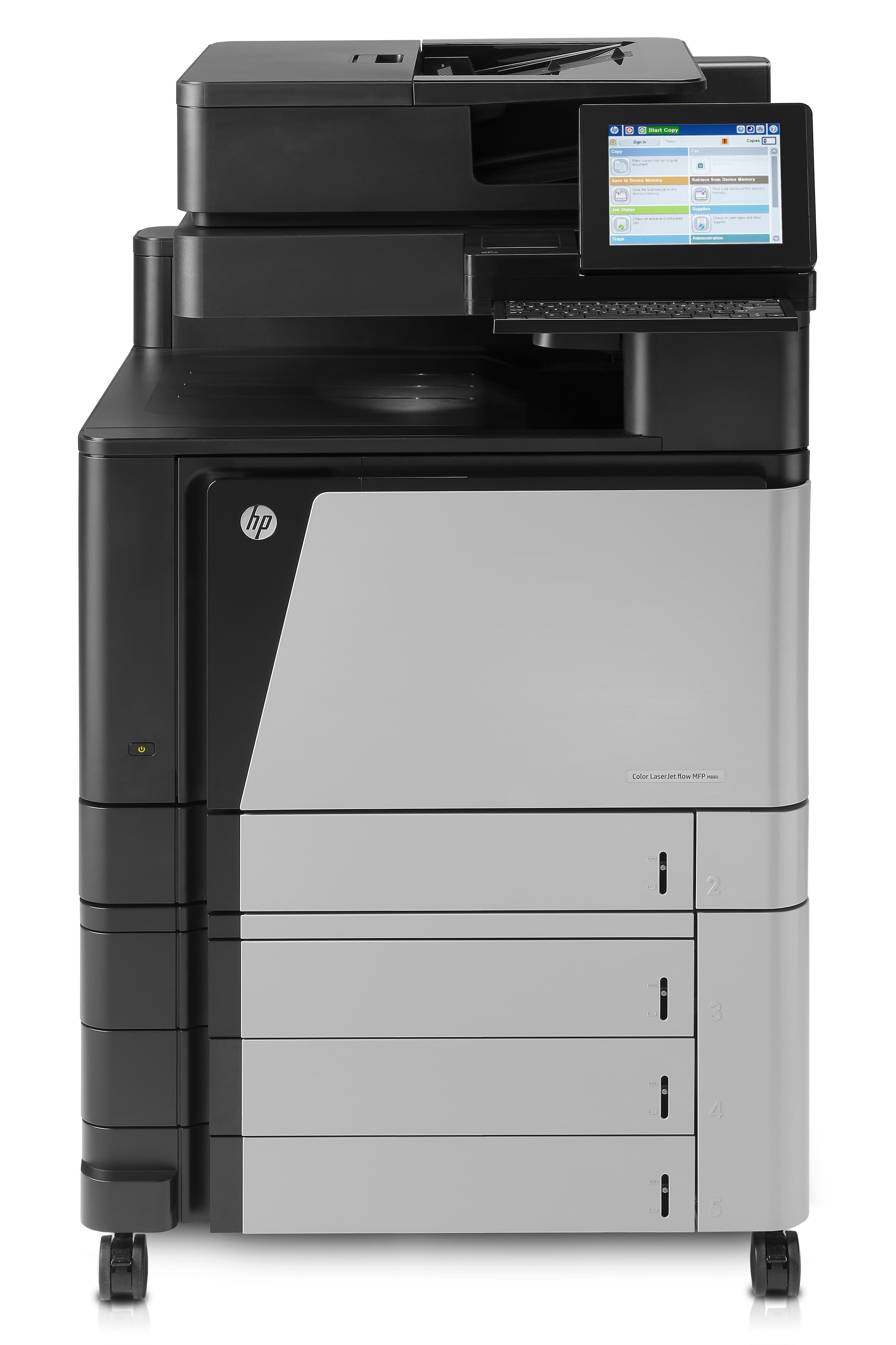 HP LASERJET ENTERPRISE FLOW M880Z MFP COLOUR LASER A3 297X420MM A3 46PPM COPY 46PPM PRINT 2100SHEETS USB LAN