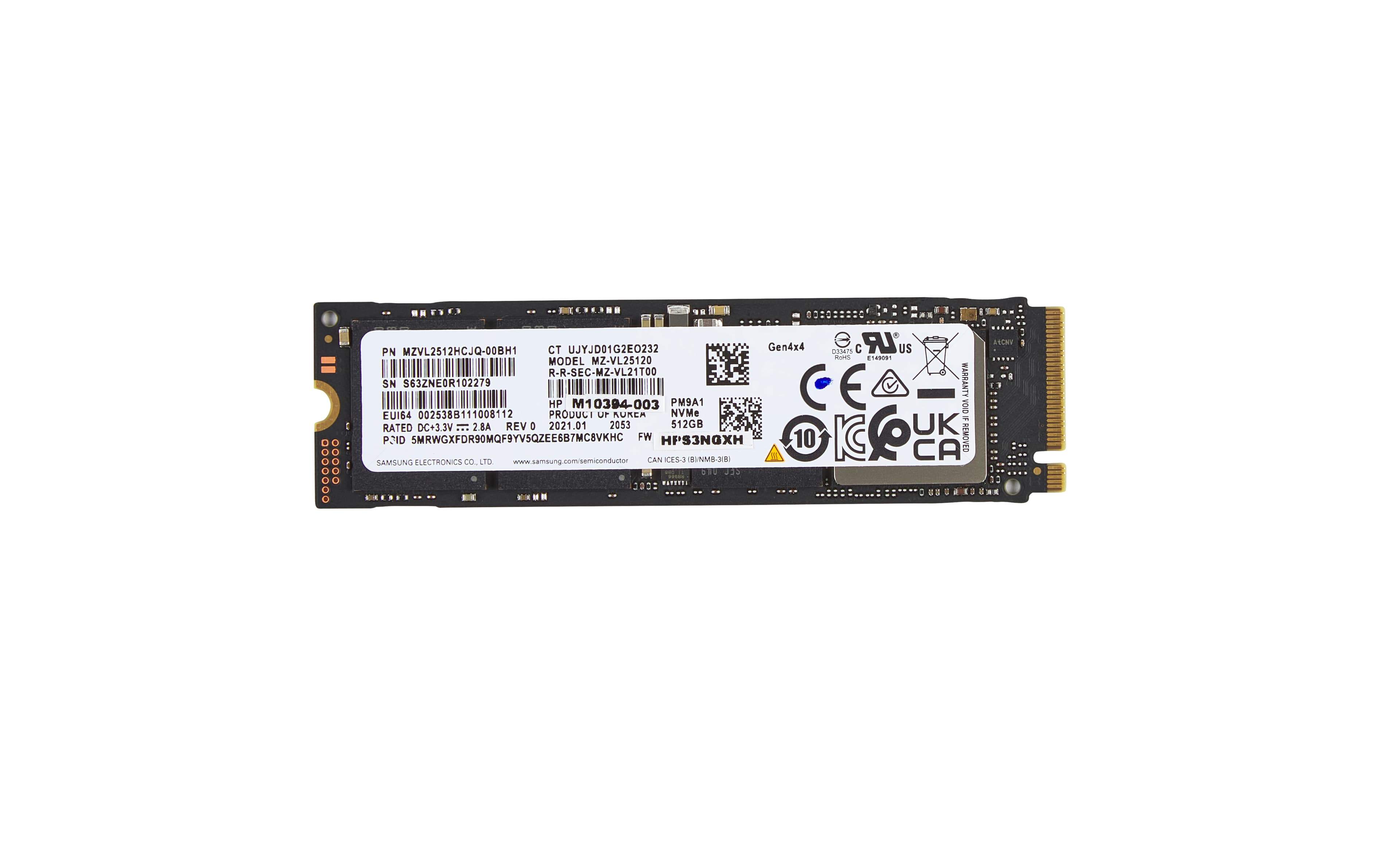 HP - SSD - 512 GO - INTERNE - M.2 2280 - PCIE 4.0 X4 (NVME) - POUR ELITEBOOK 640 G11 NOTEBOOK, 665 G11 NOTEBOOK, 830 G11 NOTEBOOK, 840 G11 NOTEBOOK
