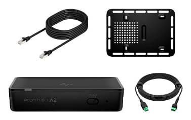 HP POLY STUDIO A2 AUDIO BRIDGE W/ CAT6A AND MIC EXTENSION CABLE