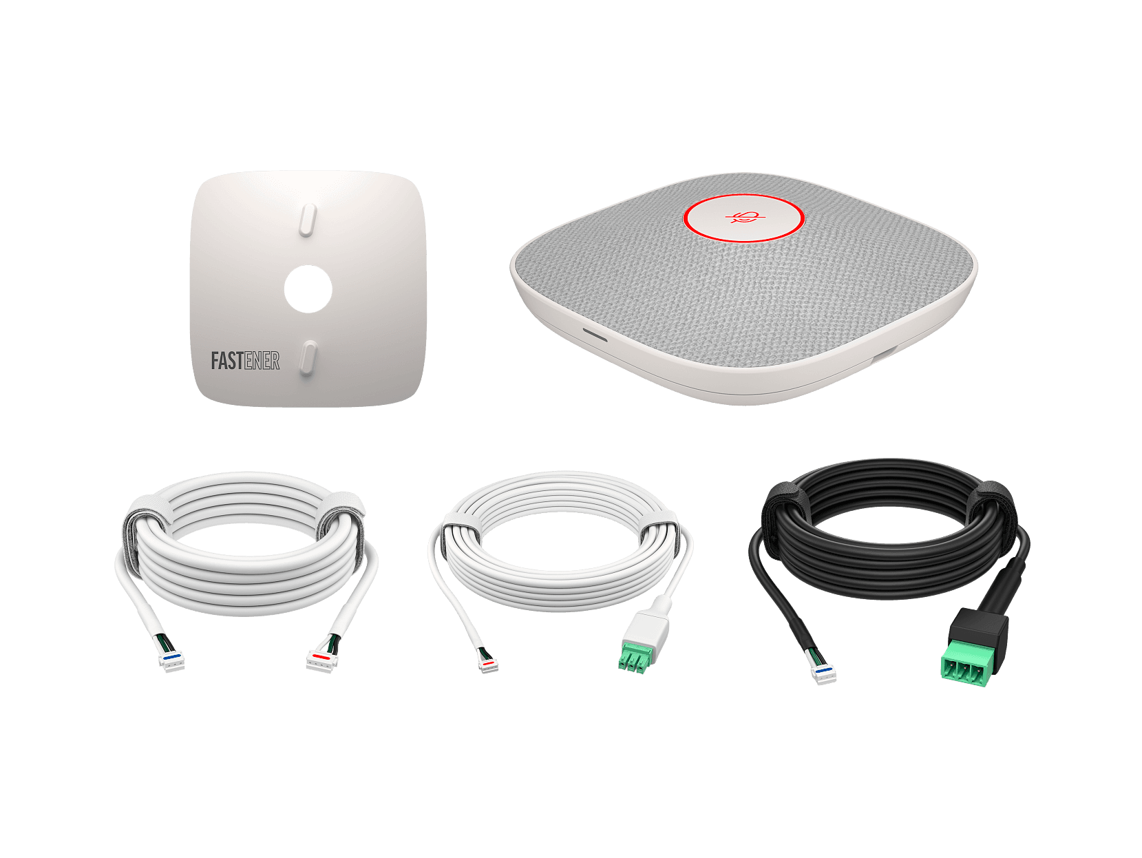 HP POLY STUDIO A2 WHITE TABLE MICROPHONE W/ MOUNTING PLATE I/O