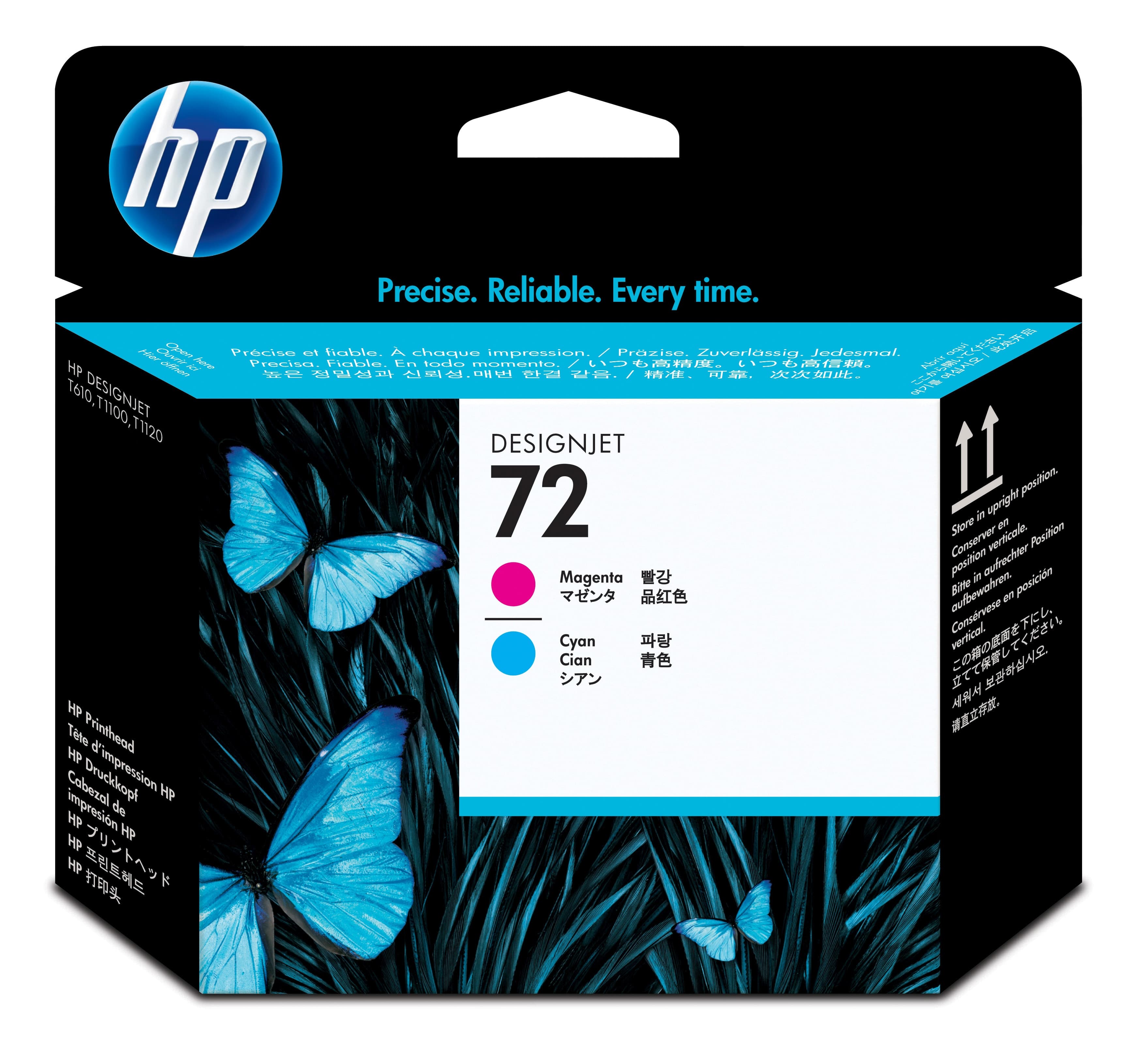 HP 72 - CYAN, MAGENTA - TÊTE D'IMPRESSION - POUR DESIGNJET T1100, T1100PS, T1200, T1200PS, T1300, T610, T620, T770, T790