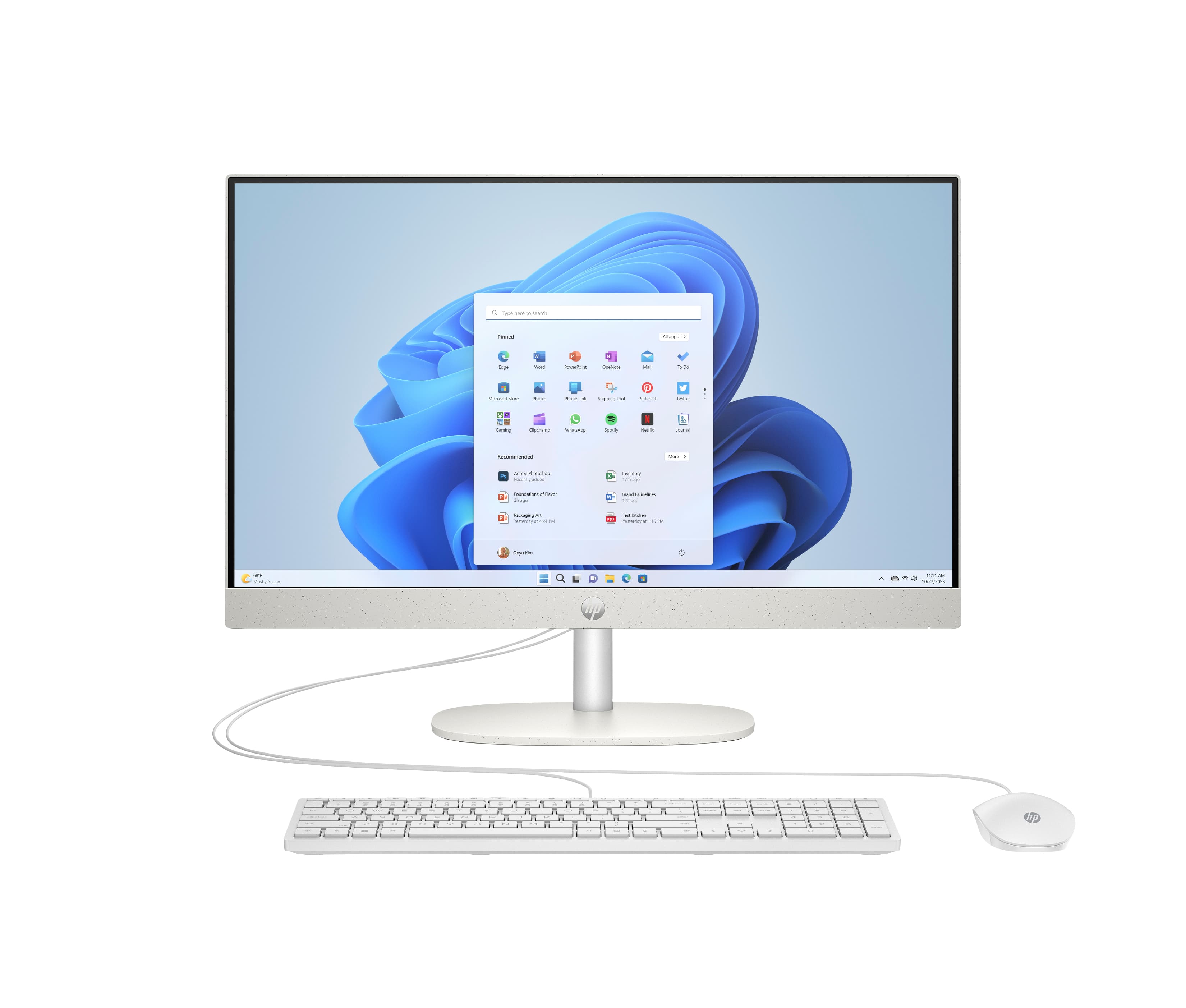 HP 24-CR0089NF - TOUT-EN-UN RYZEN 7 7730U / JUSQU'À 4.5 GHZ - RAM 16 GO - SSD 512 GO - NVME - RADEON GRAPHICS - GIGABIT ETHERNET, IEEE 802.11AX (WI-FI 6), BLUETOOTH 5.3 - WIN 11 HOME - MONITEUR : LED 23.8" 1920 X 1080 (FULL HD) - CLAVIER : FRANÇAIS - BLAN