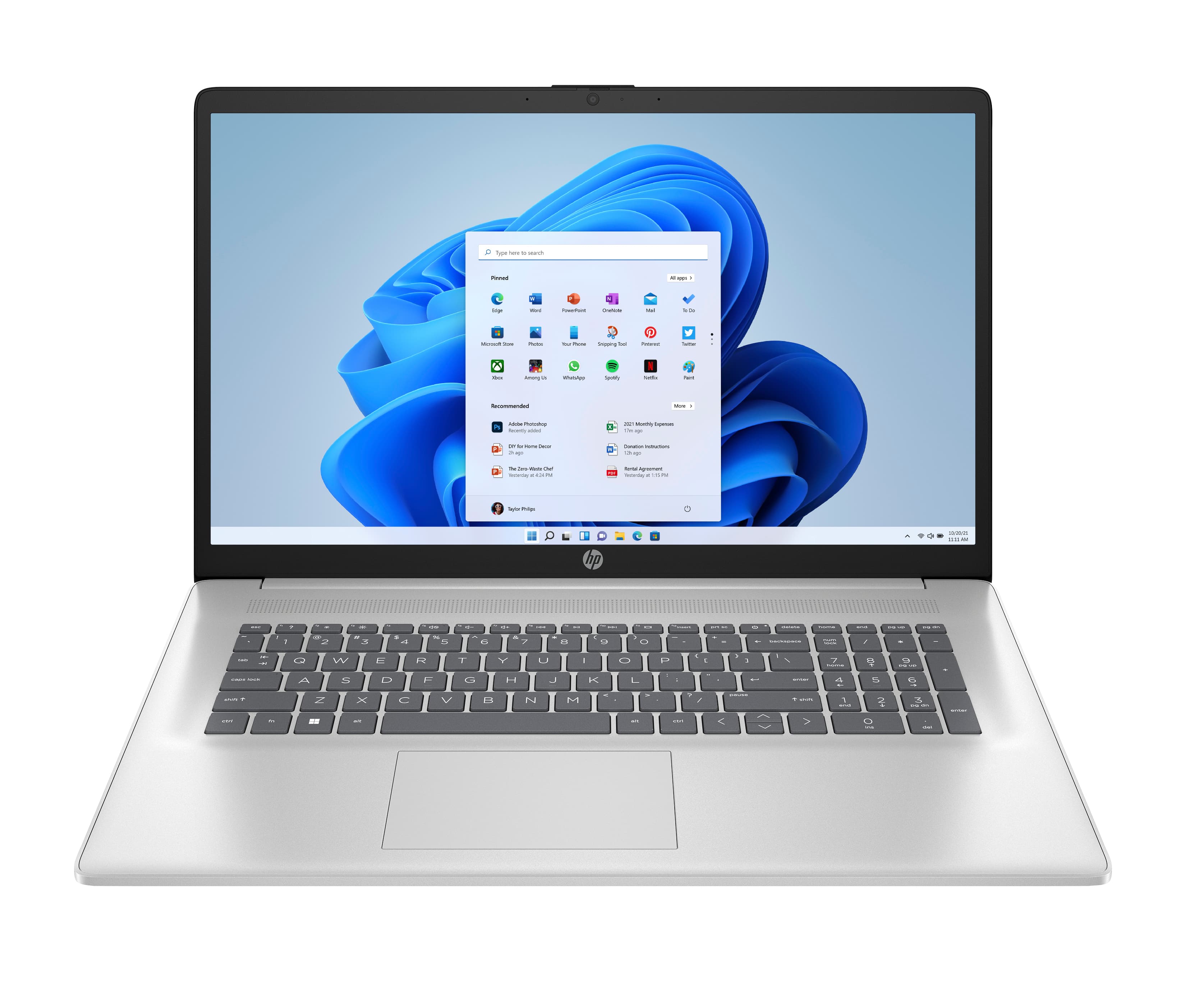 HP LAPTOP 17-CN4015NF - PC PORTABLE - INTEL CORE 7 150U - 17.3P FHD - 16GO - 1TO SSD - W11H - ARGENT NATUREL