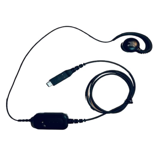 USB-C HEADSET W/ PTT BUTTON AND VOLUME CONTROL WORKF/CE CONNECT