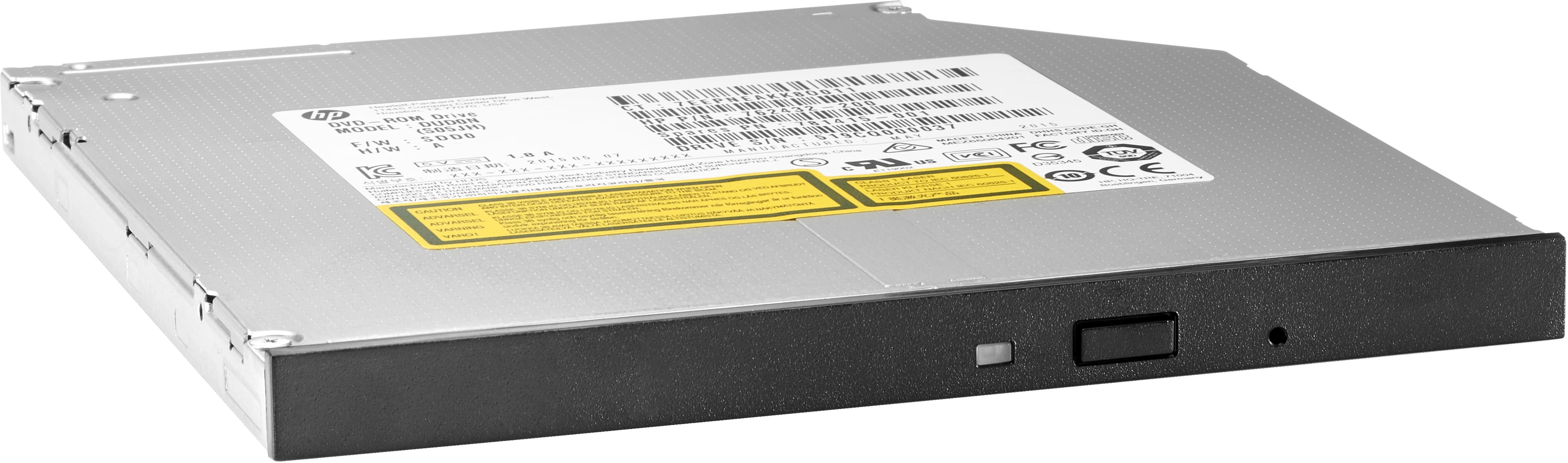 HP - LECTEUR DE DISQUE - DVD-ROM - 8X - SERIAL ATA - INTERNE - SLIM LINE 5,25" - POUR WORKSTATION Z2 G4, Z2 G5, Z238, Z4 G4, Z4 G5, Z440, Z6 G4, Z6 G5, Z640, Z8 G4, Z8 G5, Z840