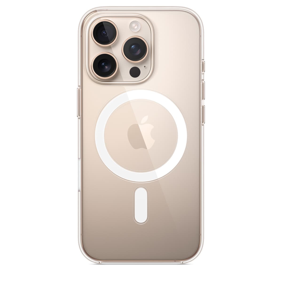 APPLE - COQUE DE PROTECTION POUR TÉLÉPHONE PORTABLE - COMPATIBILITÉ AVEC MAGSAFE - POLYCARBONATE - CLAIR - POUR IPHONE 16 PRO