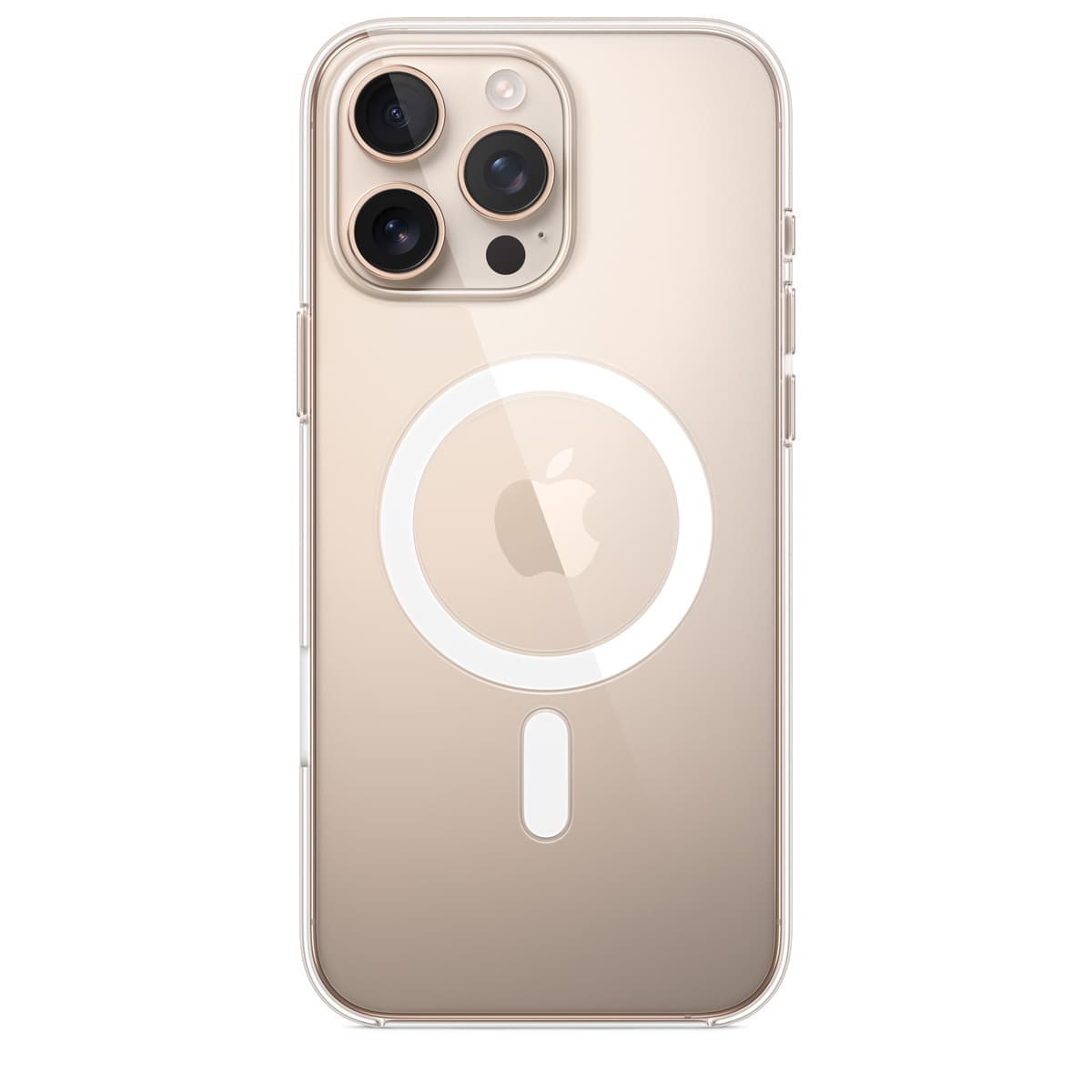 APPLE - COQUE DE PROTECTION POUR TÉLÉPHONE PORTABLE - COMPATIBILITÉ AVEC MAGSAFE - POLYCARBONATE - CLAIR - POUR IPHONE 16 PRO MAX