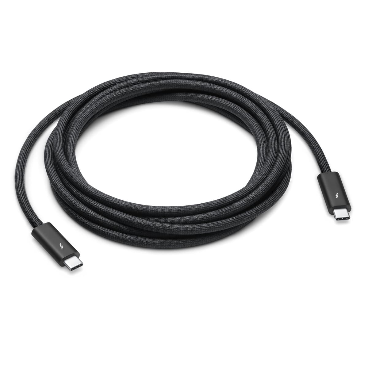 APPLE THUNDERBOLT 4 PRO - CÂBLE THUNDERBOLT - USB-C (M) POUR USB-C (M) - USB 3.2 / USB4 / THUNDERBOLT 3 / THUNDERBOLT 4 / DISPLAYPORT - 3 M - ACTIF, SUPPORT DE GUIRLANDE PÂQUERETTES - NOIR