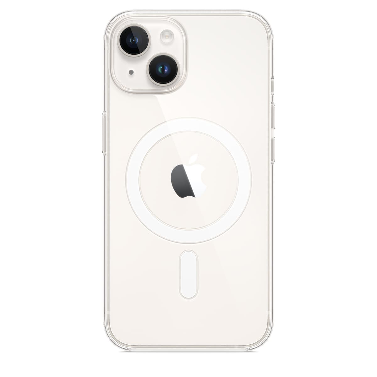 APPLE - COQUE DE PROTECTION POUR TÉLÉPHONE PORTABLE - COMPATIBILITÉ AVEC MAGSAFE - POLYCARBONATE - CLAIR - POUR IPHONE 14