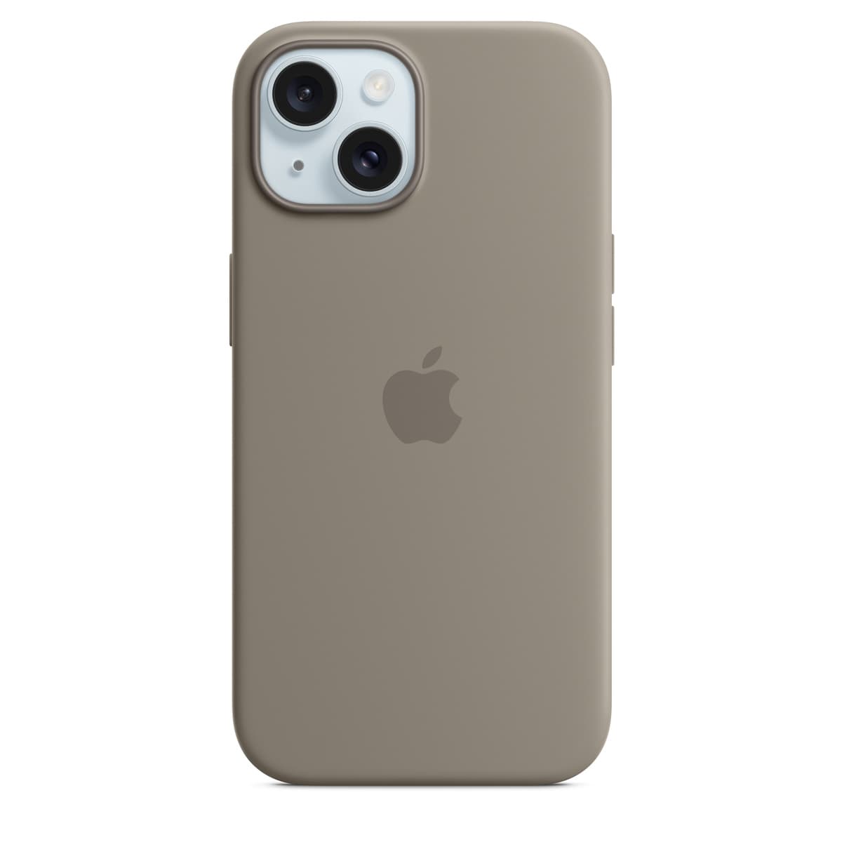 APPLE - COQUE DE PROTECTION POUR TÉLÉPHONE PORTABLE - COMPATIBILITÉ AVEC MAGSAFE - SILICONE - ARGILE - POUR IPHONE 15
