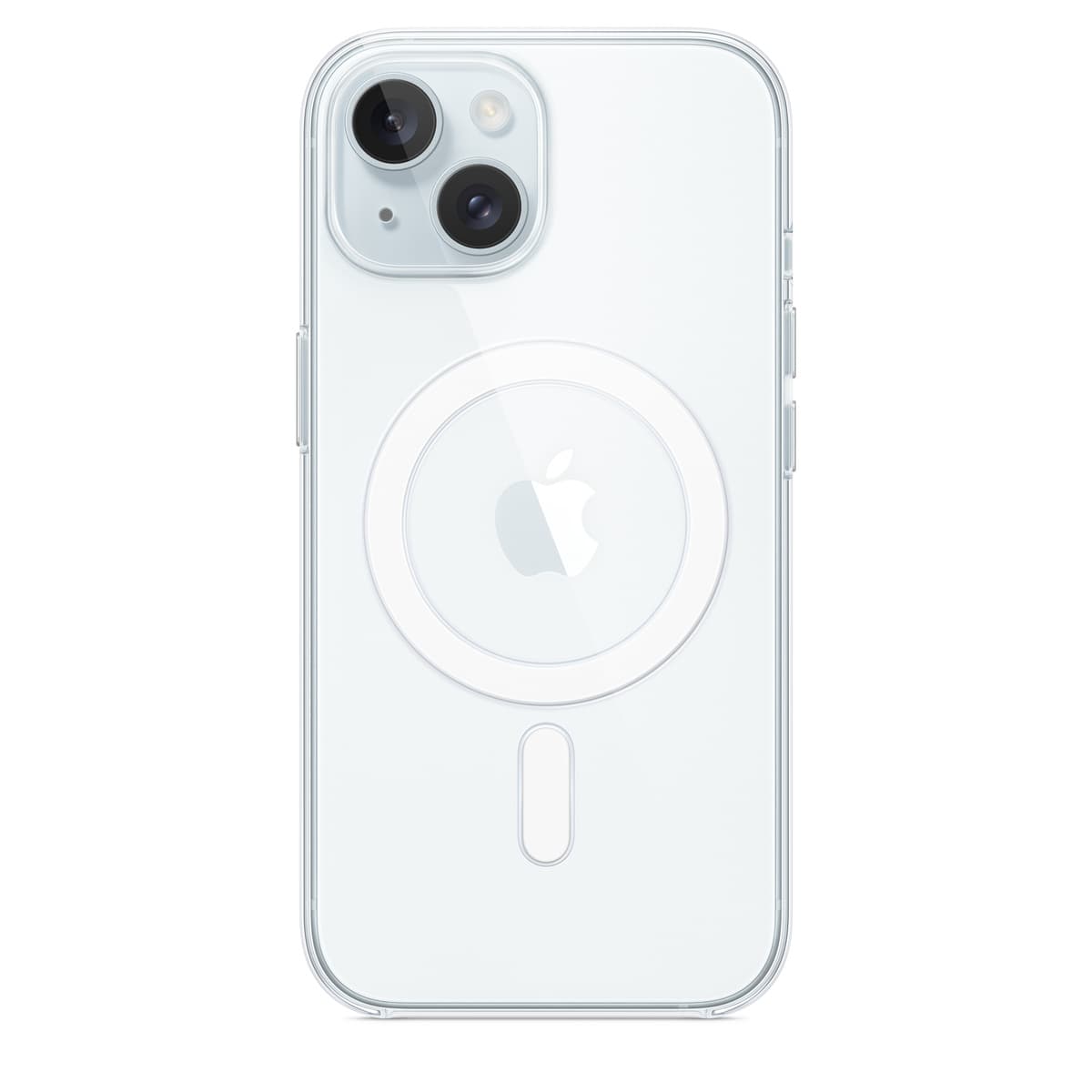 APPLE - COQUE DE PROTECTION POUR TÉLÉPHONE PORTABLE - COMPATIBILITÉ AVEC MAGSAFE - POLYCARBONATE - CLAIR - POUR IPHONE 15