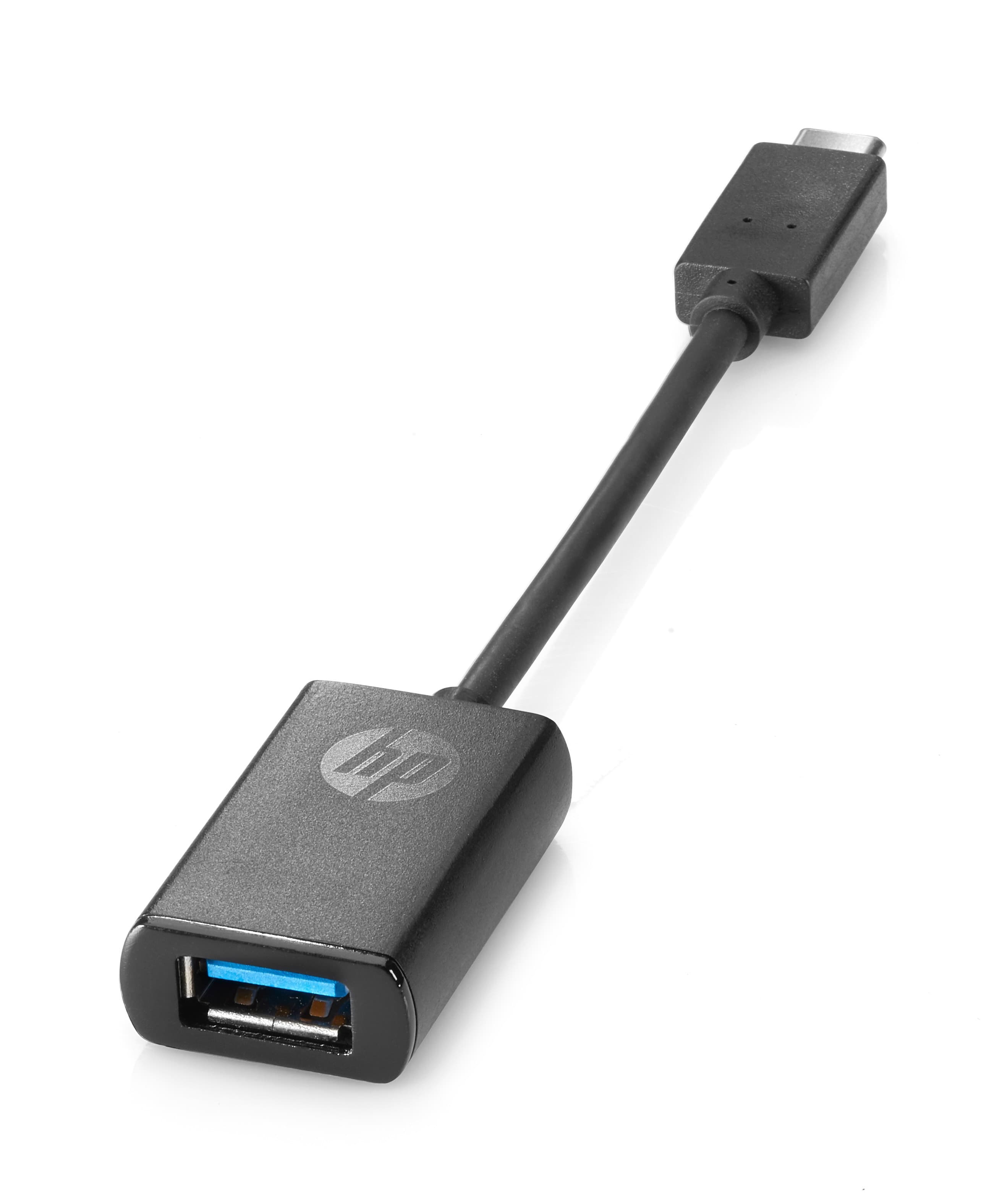 HP - ADAPTATEUR USB - USB TYPE A (F) POUR USB-C (M) - USB 3.0 - 14.08 CM