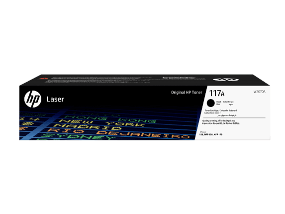 HP 117A - NOIR - ORIGINAL - CARTOUCHE DE TONER (W2070A) - POUR COLOR LASER 150A, 150NW, MFP 178NW, MFP 178NWG, MFP 179FNW, MFP 179FWG