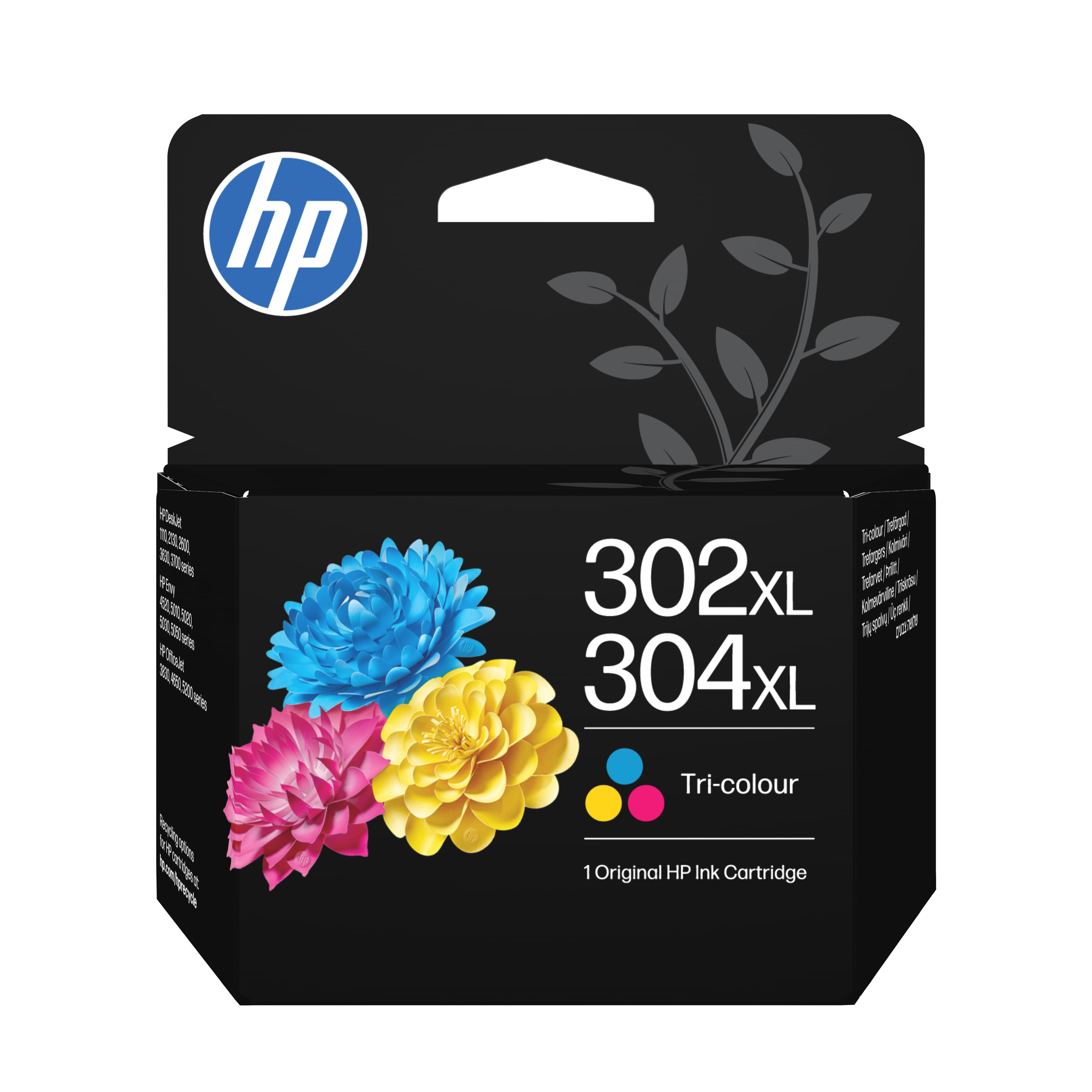 HP 302XL/304XL - 7 ML - À RENDEMENT ÉLEVÉ - COULEUR (CYAN, MAGENTA, JAUNE) - ORIGINAL - BLISTER - CARTOUCHE D'ENCRE - POUR AMP 130, DESKJET 1110, 21XX, 26XX, 36XX, 37XX, ENVY 45XX, 50XX, OFFICEJET 38XX, 46XX, 52XX