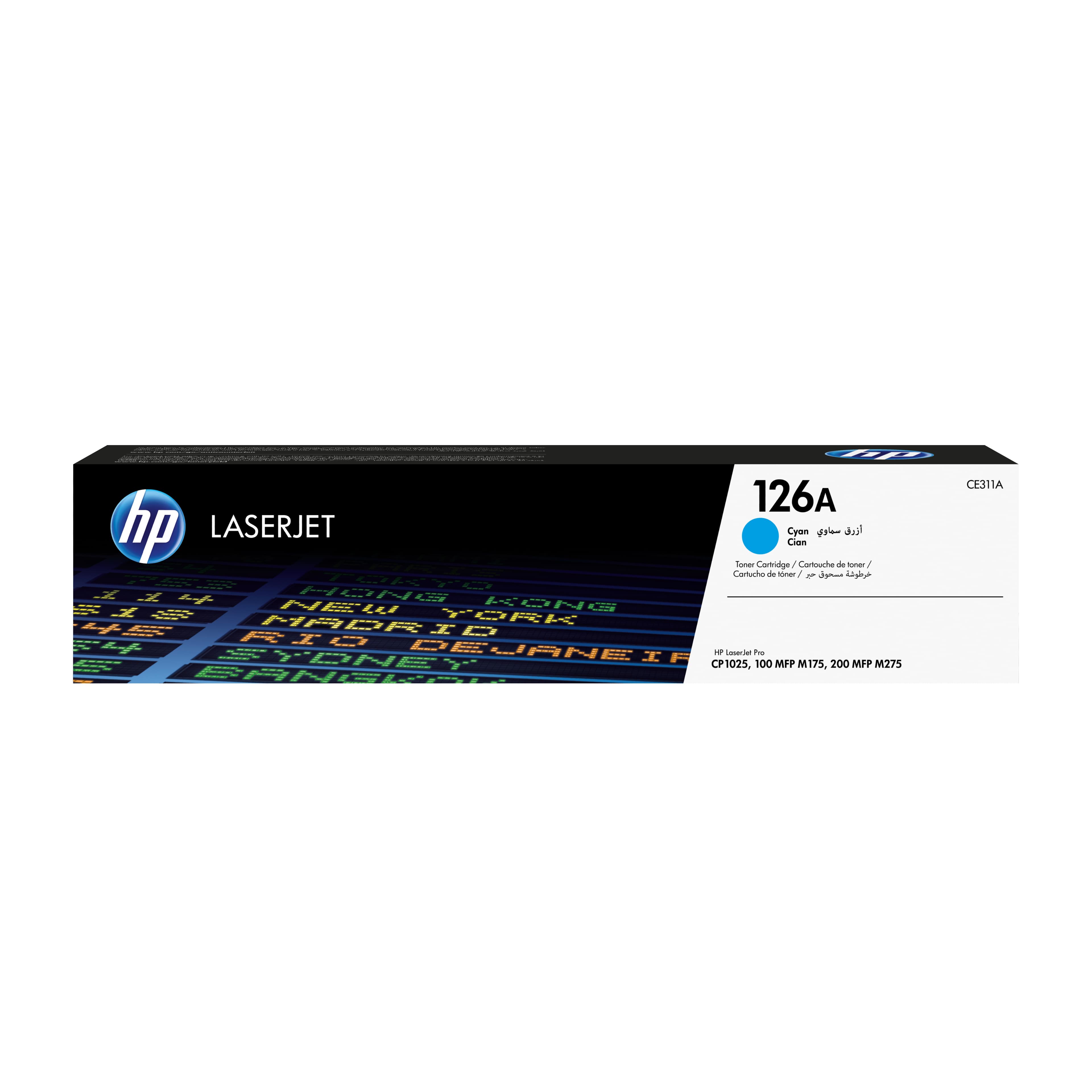 HP 126A - CYAN - ORIGINAL - LASERJET - CARTOUCHE DE TONER (CE311A) - POUR COLOR LASERJET PRO CP1025, LASERJET PRO MFP M175, TOPSHOT LASERJET PRO M275