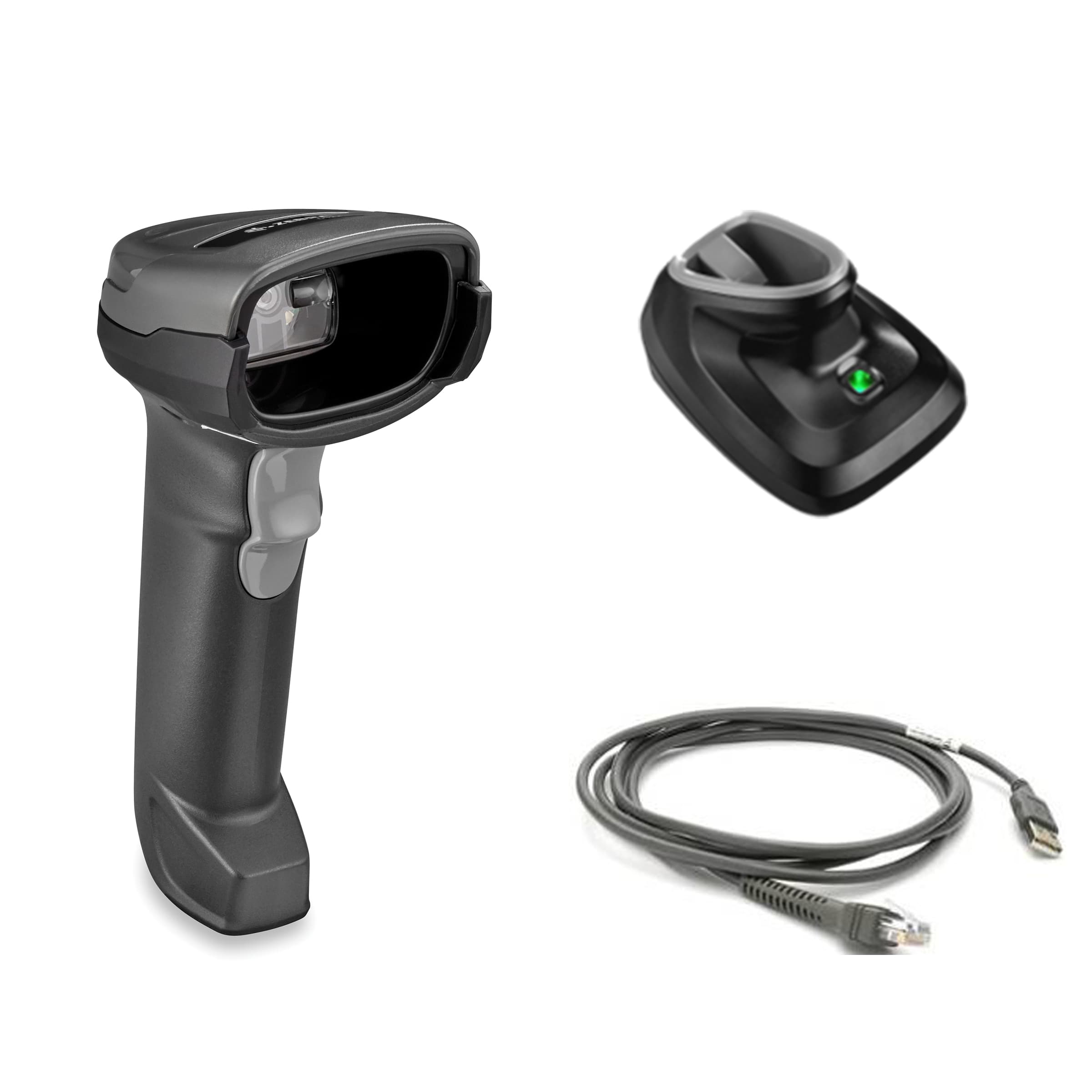 DS2278-SR BLK PREZ CRADLE KIT SCANNER AND USB CABLE AND CRADLE