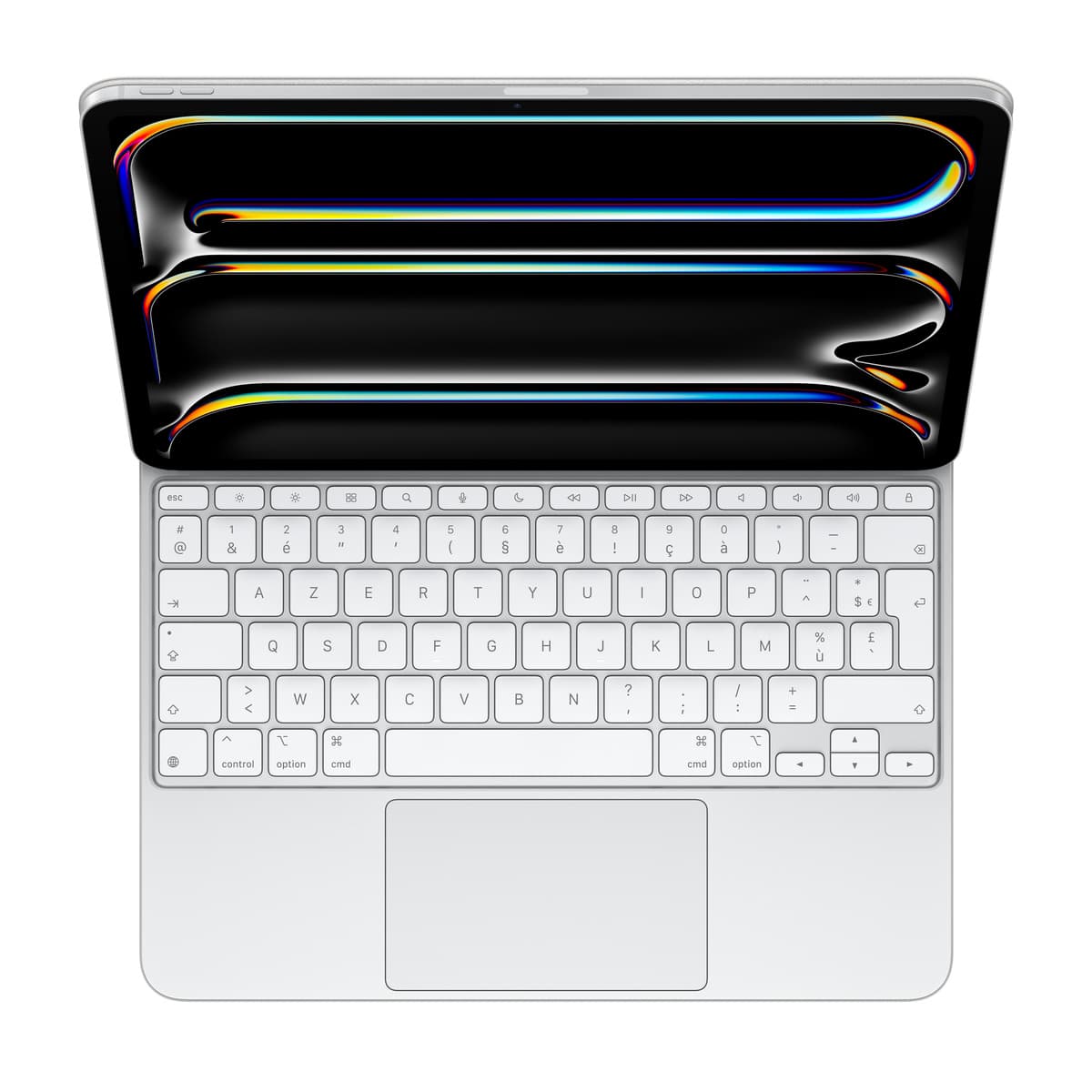 APPLE MAGIC KEYBOARD - CLAVIER ET ÉTUI - AVEC TRACKPAD - RÉTROÉCLAIRÉ - APPLE SMART CONNECTOR - AZERTY - FRANÇAIS - BLANC - POUR 13-INCH IPAD PRO (M4)