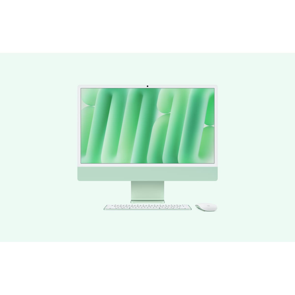 APPLE IMAC WITH 4.5K RETINA DISPLAY - TOUT-EN-UN M4 - RAM 16 GO - SSD 256 GO - APPLE M4 10-CORE - GIGABIT ETHERNET, IEEE 802.11AX (WI-FI 6E), BLUETOOTH 5.3 - MACOS SEQUOIA 15.0 - MONITEUR : LED 24" 4480 X 2520 (4.5K) - CLAVIER : FRANÇAIS - VERT