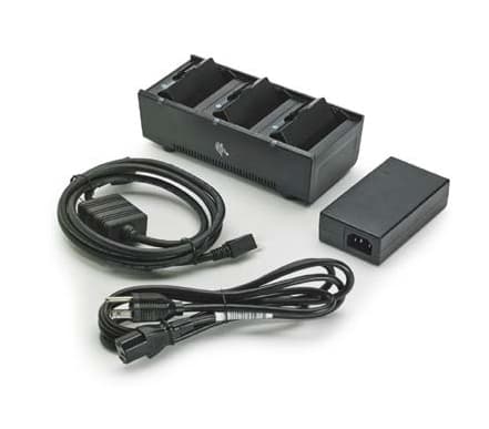 3-SLOT BATT CHARGER PSU+EU CORD ZQ300