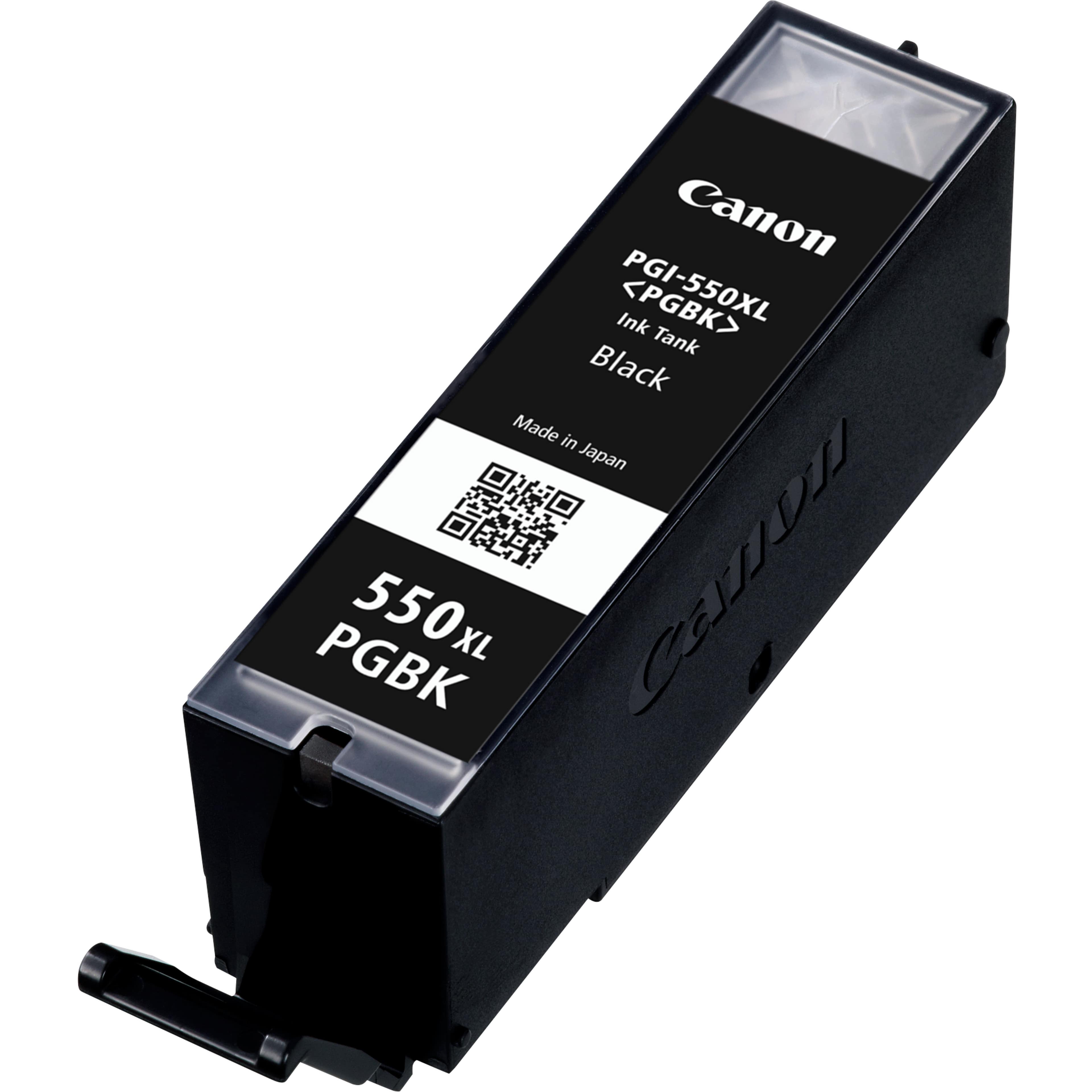 CANON PGI-550PGBK XL - 22 ML - À RENDEMENT ÉLEVÉ - NOIR - ORIGINAL - RÉSERVOIR D'ENCRE - POUR PIXMA IP8750, IX6850, MG5550, MG5650, MG5655, MG6450, MG6650, MG7150, MG7550, MX725, MX925