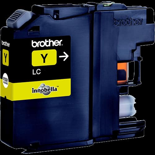 BROTHER LC121Y - JAUNE - ORIGINAL - CARTOUCHE D'ENCRE - POUR BROTHER DCP-J100, DCP-J105, DCP-J132W, DCP-J552DW, DCP-J752DW