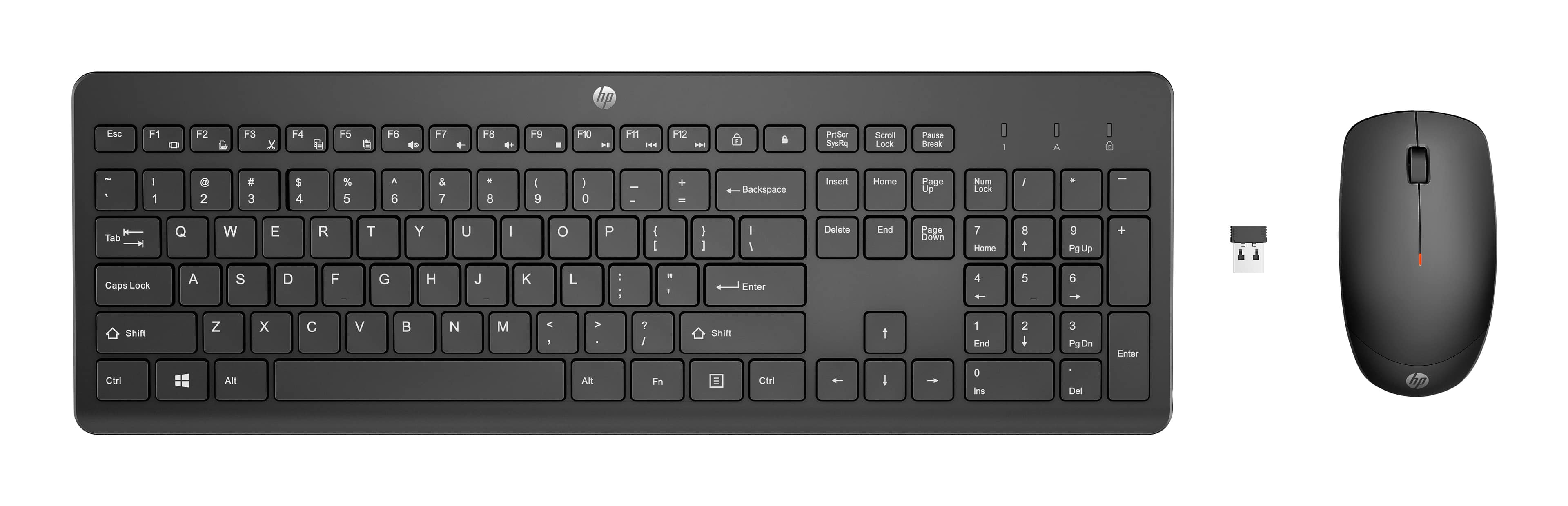 ENSEMBLE CLAVIER ET SOURIS - SANS FIL - FRANÇAIS - NOIR POUR HP 21, 22, 24, 27, PAVILION 24, 27, TP01, PORTABLE 14, 15