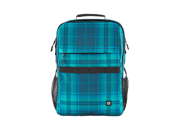 HP - CAMPUS XL - SAC À DOS POUR ORDINATEUR PORTABLE - 16.1" - BLEU PLAID ÉCOSSAIS